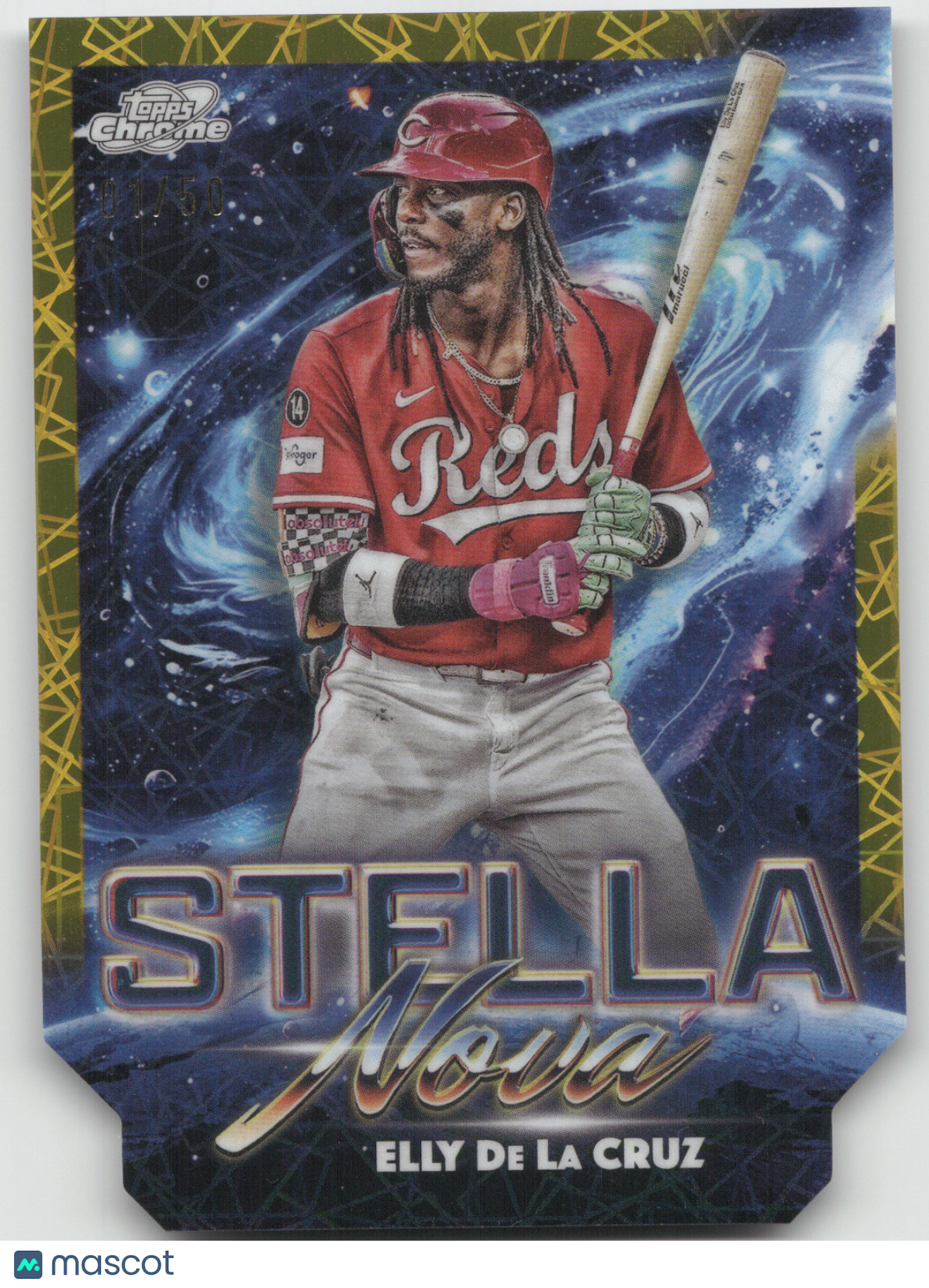 2025 Topps Chrome Stella Nova Elly De La Cruz #SN-3 Gold 01/50