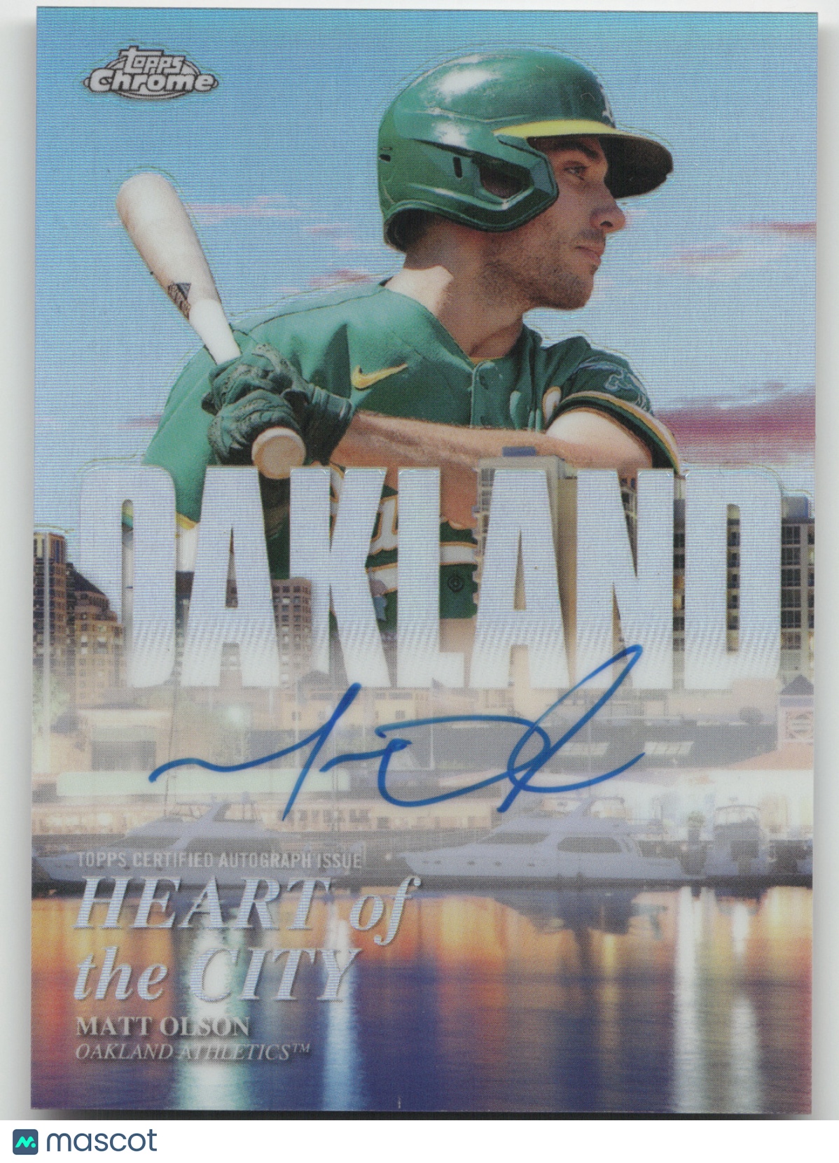 2022 Topps Chrome Heart of the City Matt Olson #HOCA-MO 17/99