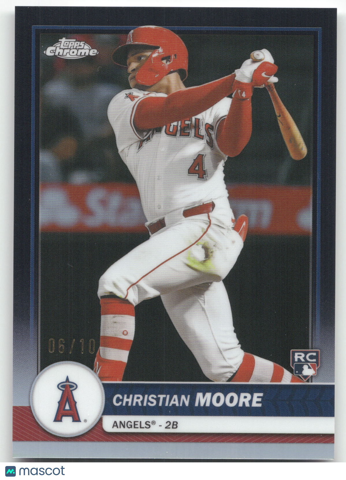 2026 Topps Chrome Christian Moore #38 06/10 Black RC