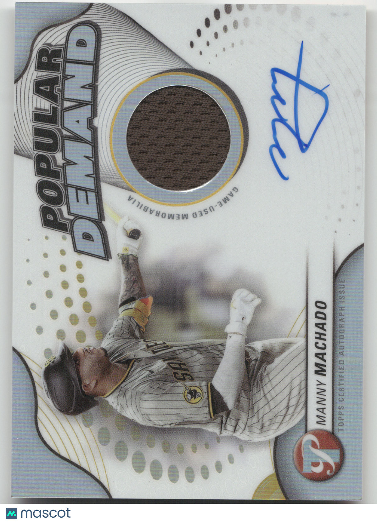 2024 Topps Pristine Popular Demand Manny Machado #DPAR-MM Autograph