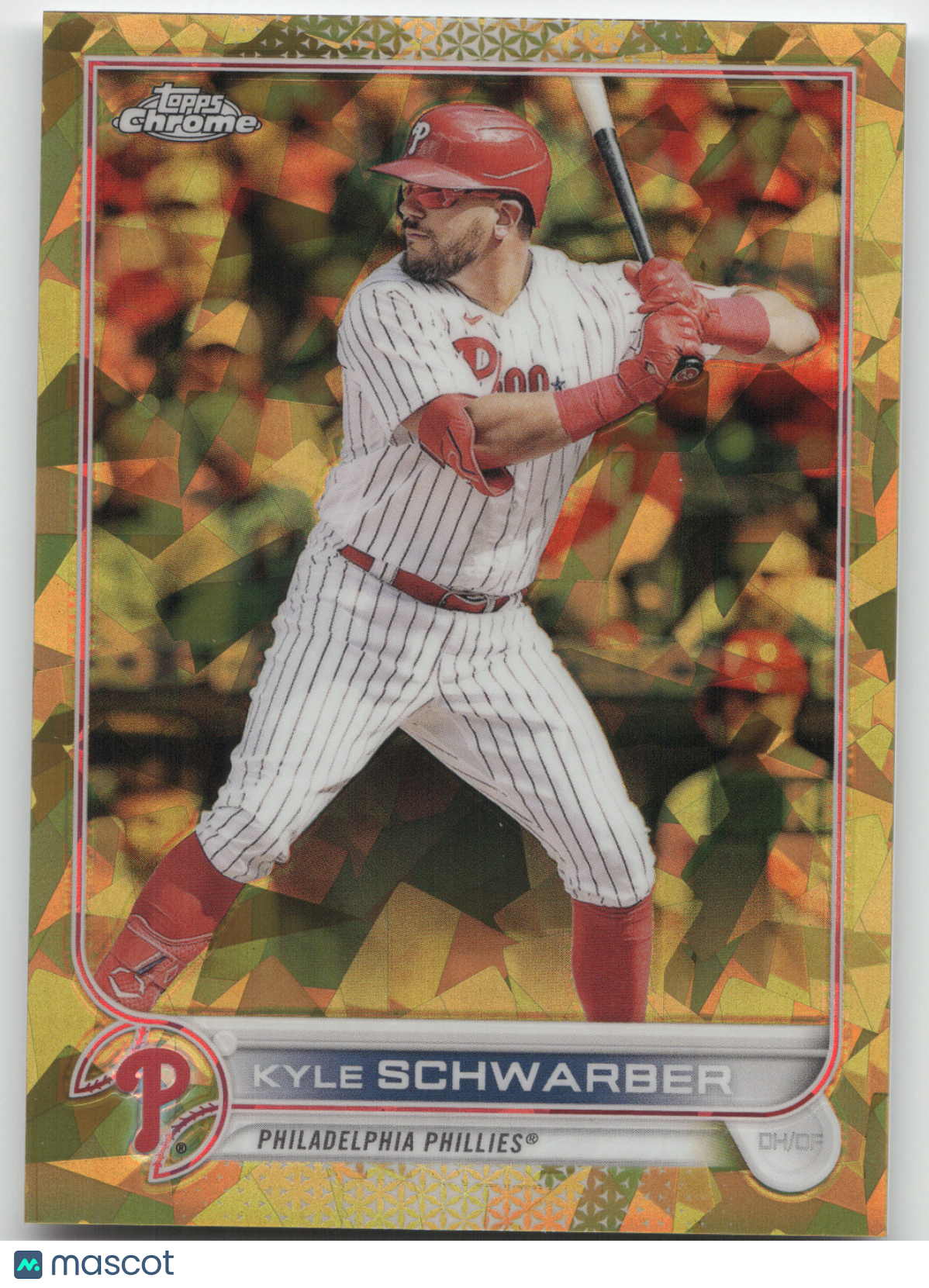 2022 Topps Chrome Update Sapphire Edition Kyle Schwarber #US88 Gold 02/50