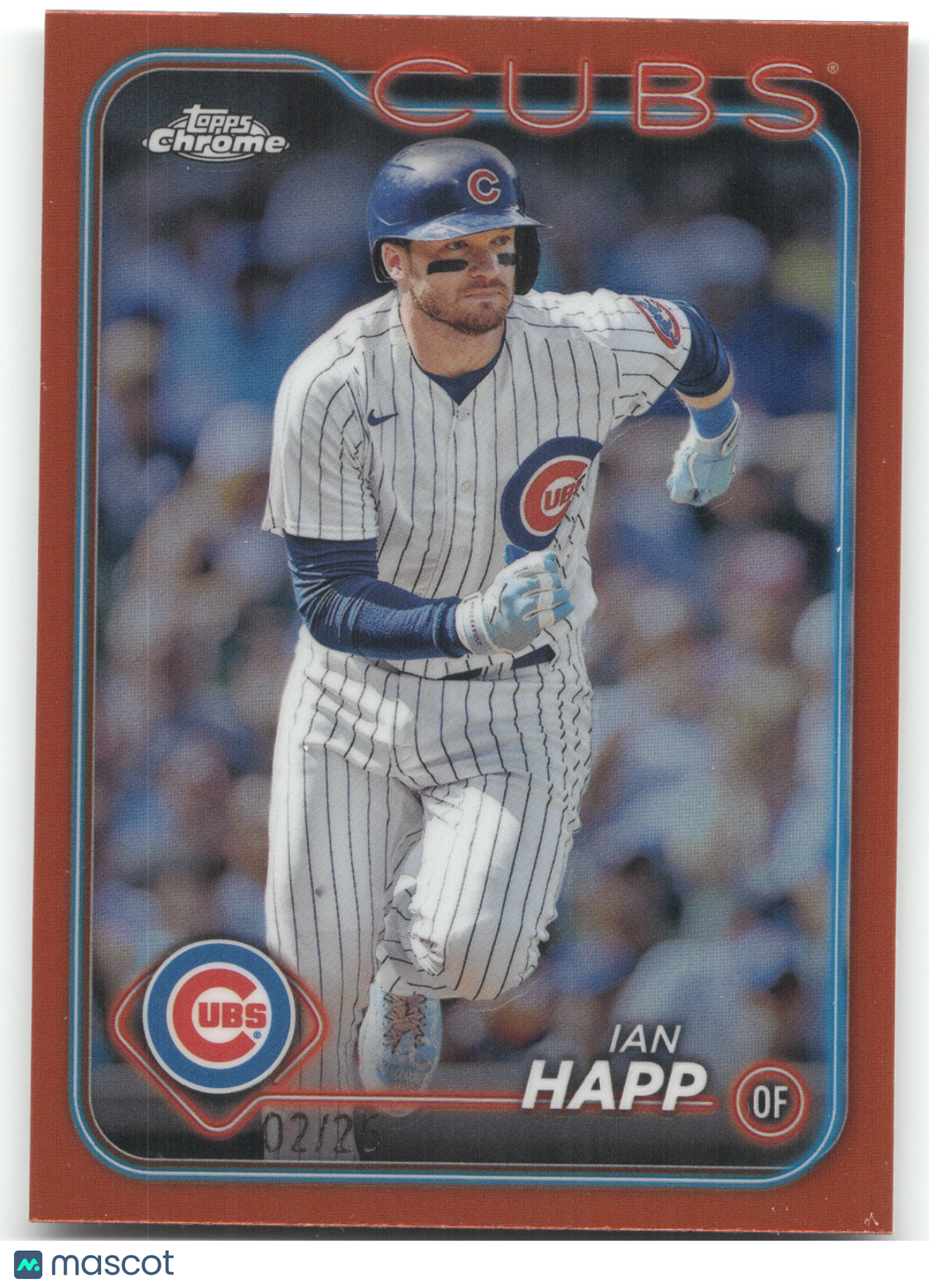 2024 Topps Chrome Ian Happ #184 Orange Refractor 02/25