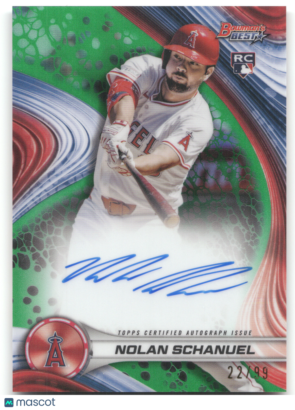 2024 Bowman's Best Nolan Schanuel #B24-NS Green RC 22/99