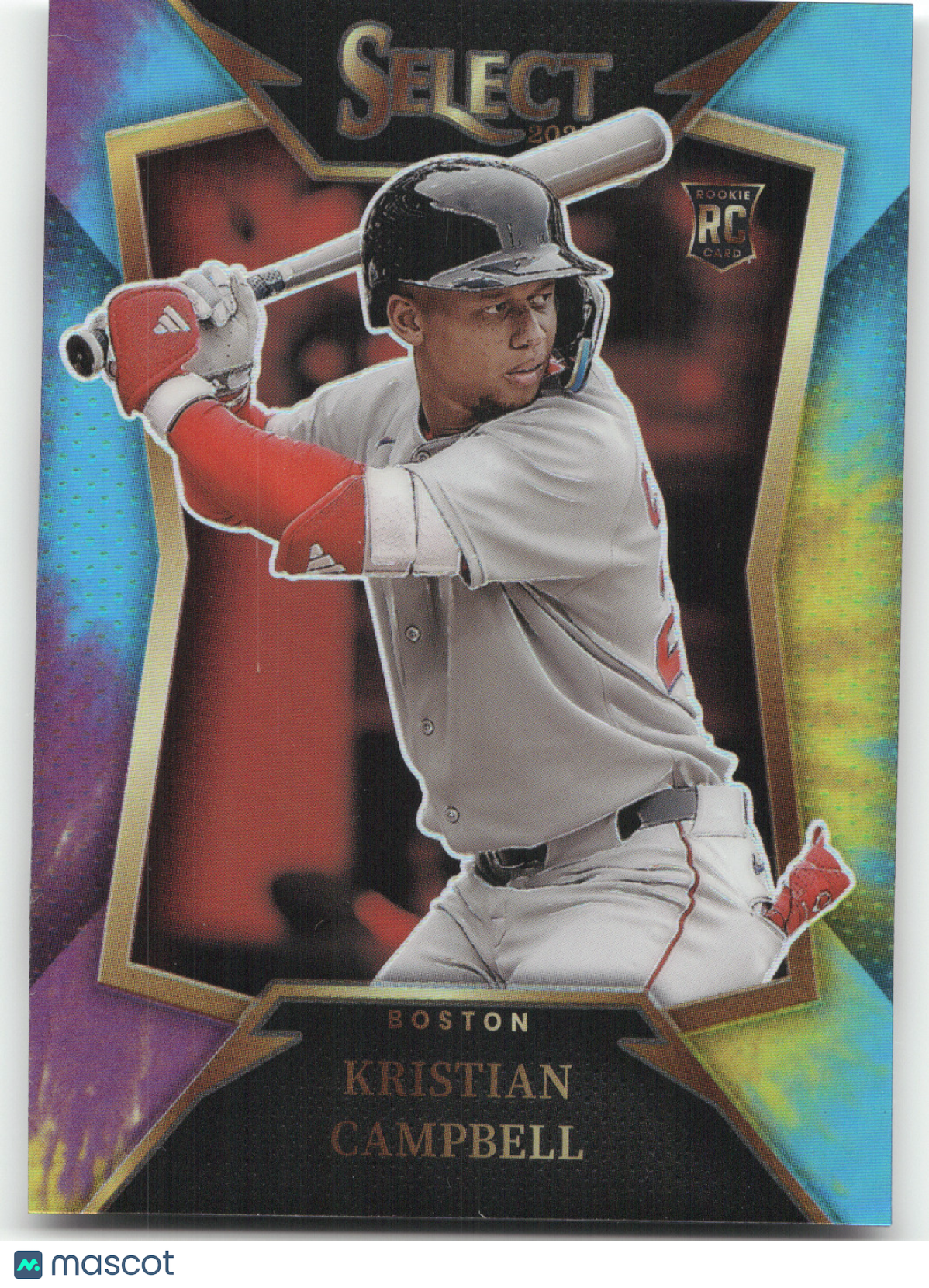 2025 Panini Select Baseball Prizm Kristian Campbell #24 Tie-Dye 17/25 RC
