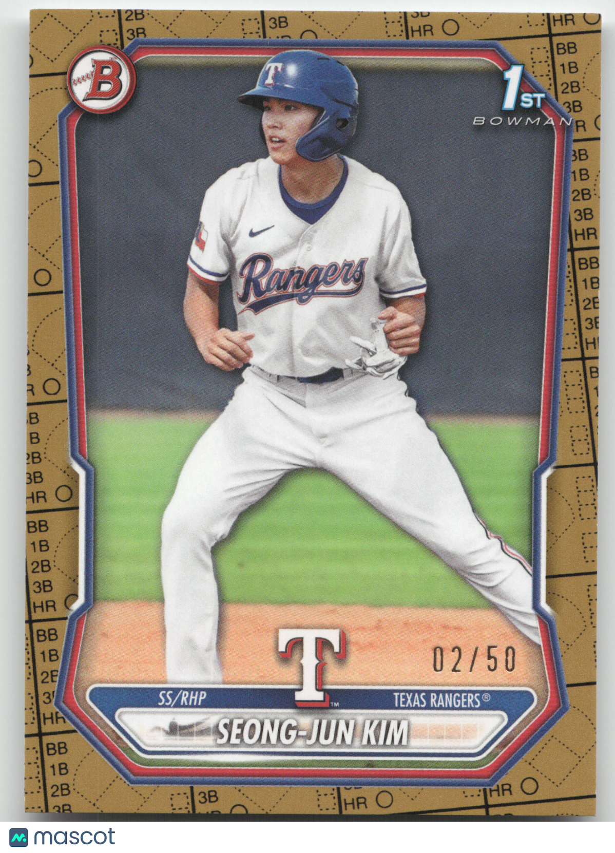 2026 Bowman Seong-Jun Kim #BP-45 Gold Paper 02/50