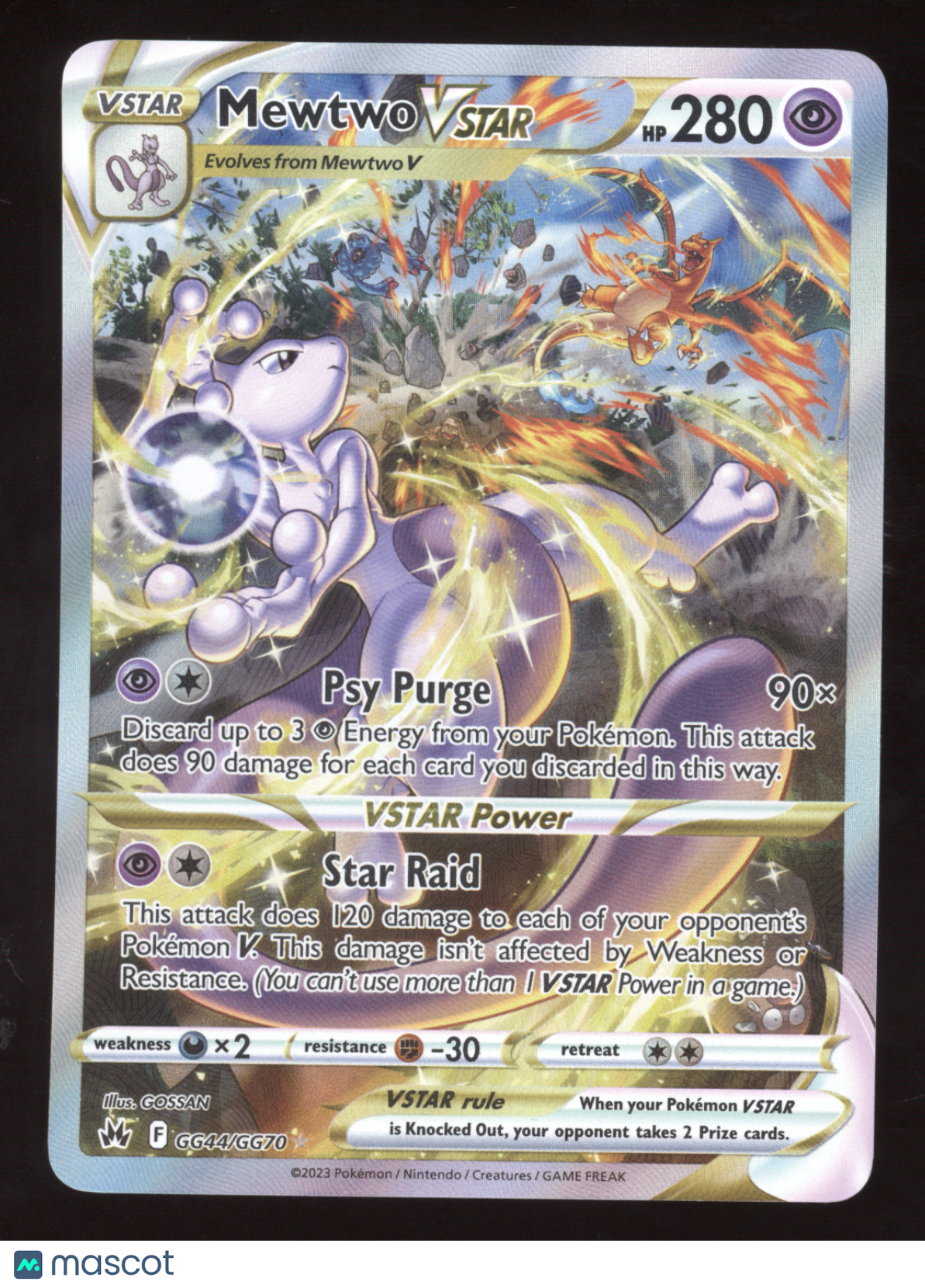 2023 SWSH Crown Zenith Mewtwo VSTAR Secret Rare #GG44/GG70