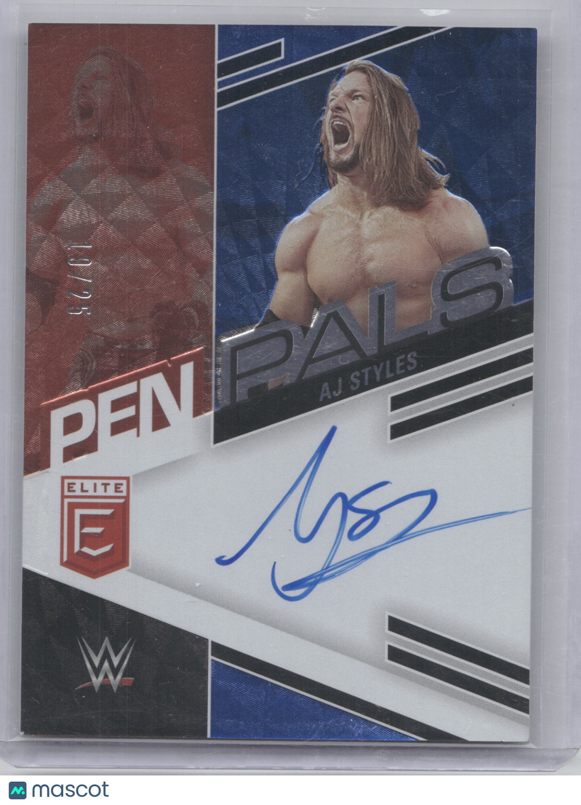 2023 Panini Donruss Elite Pen Pals AJ Styles #PL-AJS 19/25