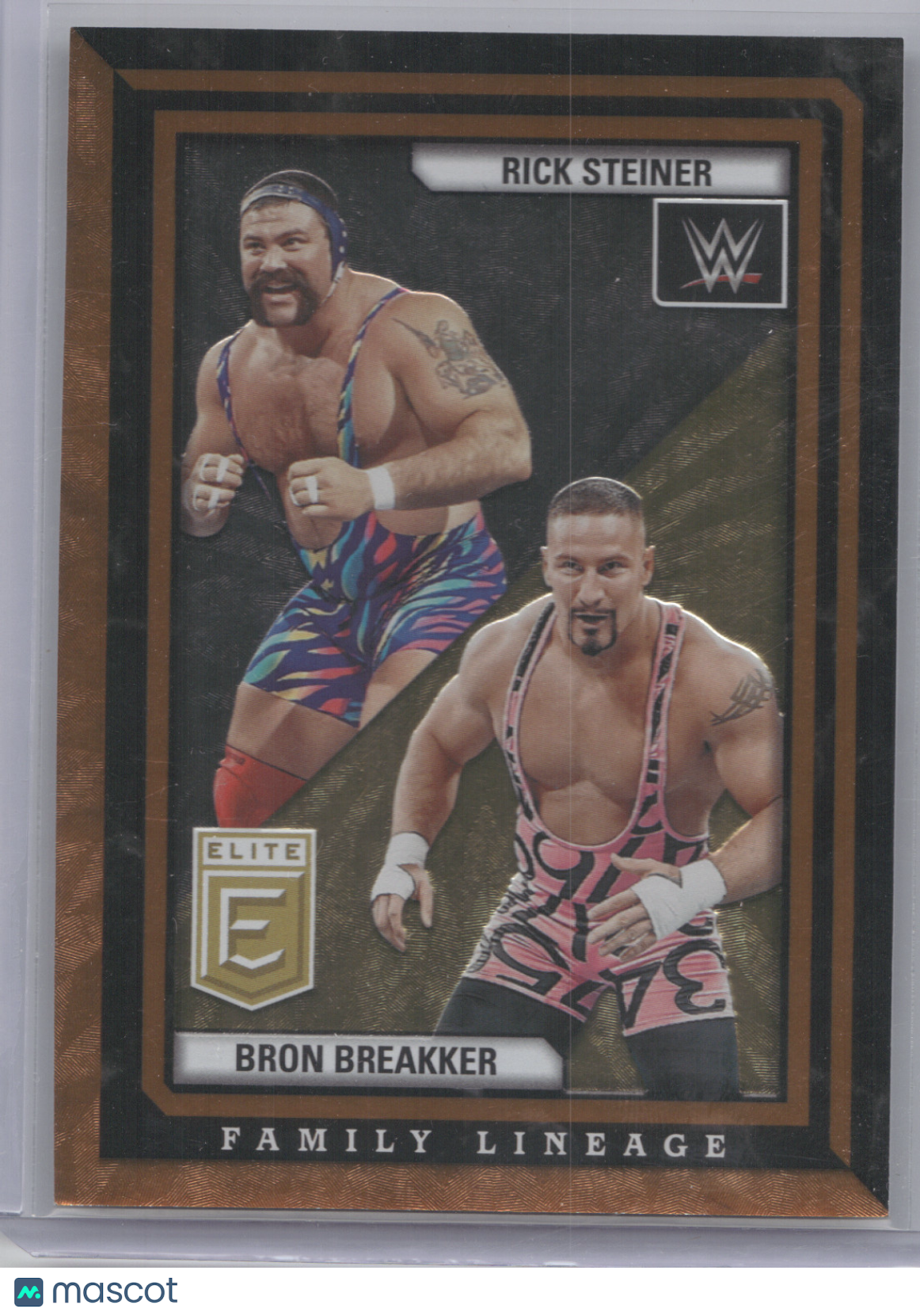 2023 Donruss Elite WWE Family Lineage Bron Breakker Rick Steiner #6 Bronze 05/49