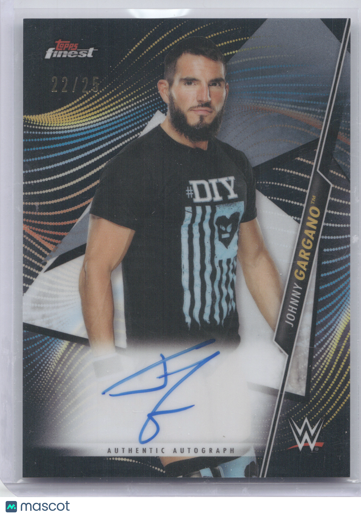 2020 Topps WWE Finest Autograph Johnny Gargano #A-JG Black 22/25