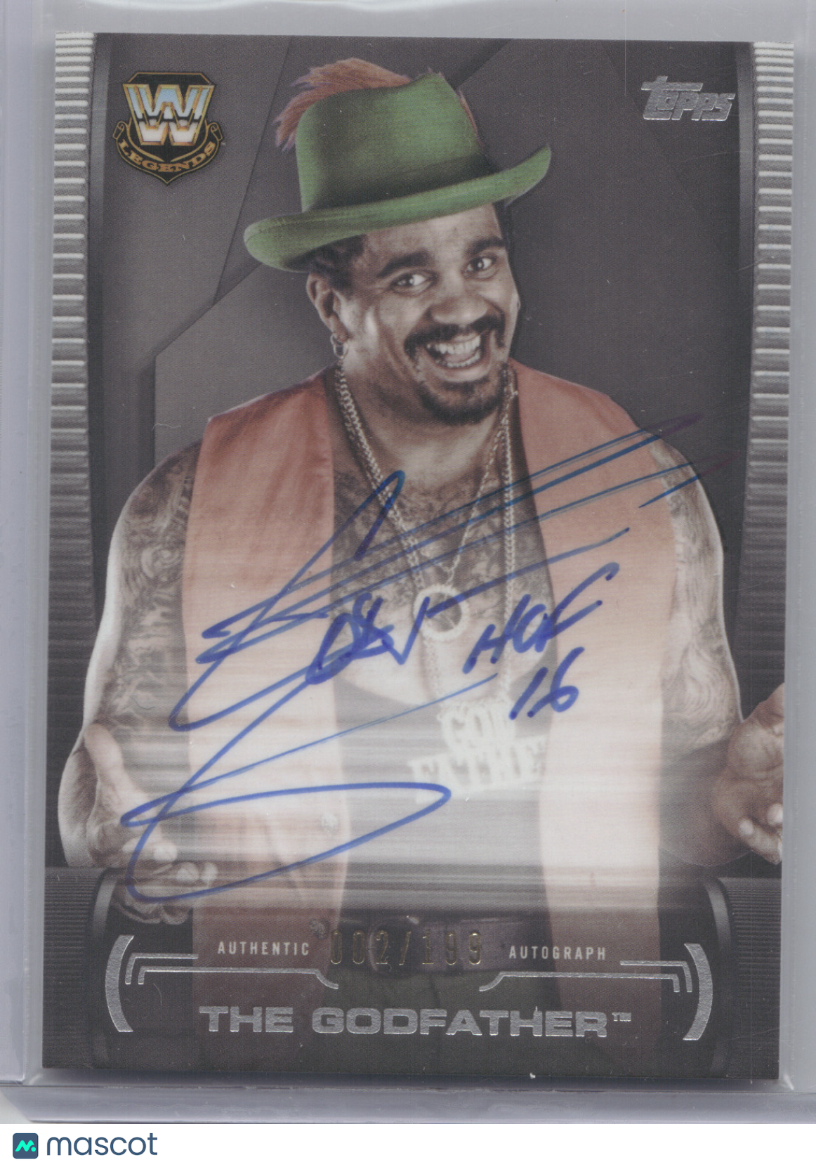 2021 Topps WWE Undisputed Autograph The Godfather #A-TG 002/199