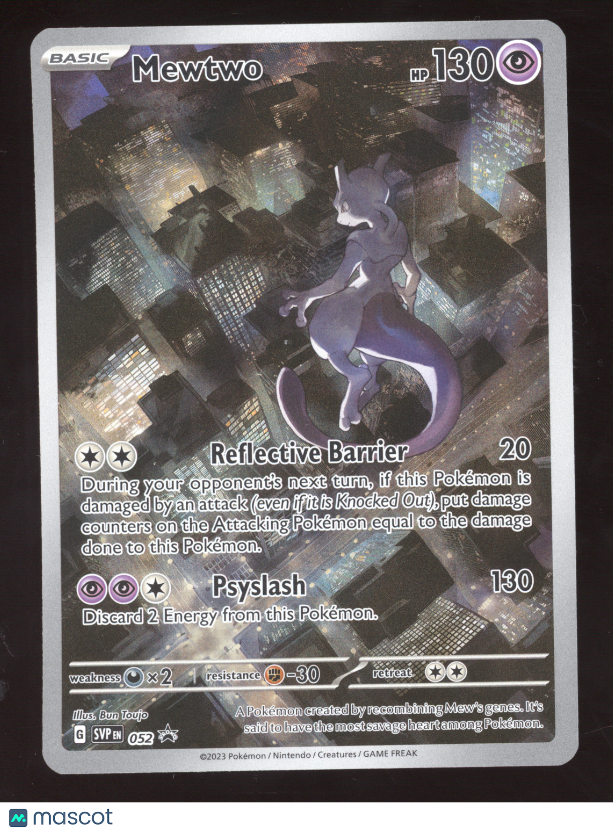 2023 Scarlet & Violet Mewtwo Black Star Promo #052