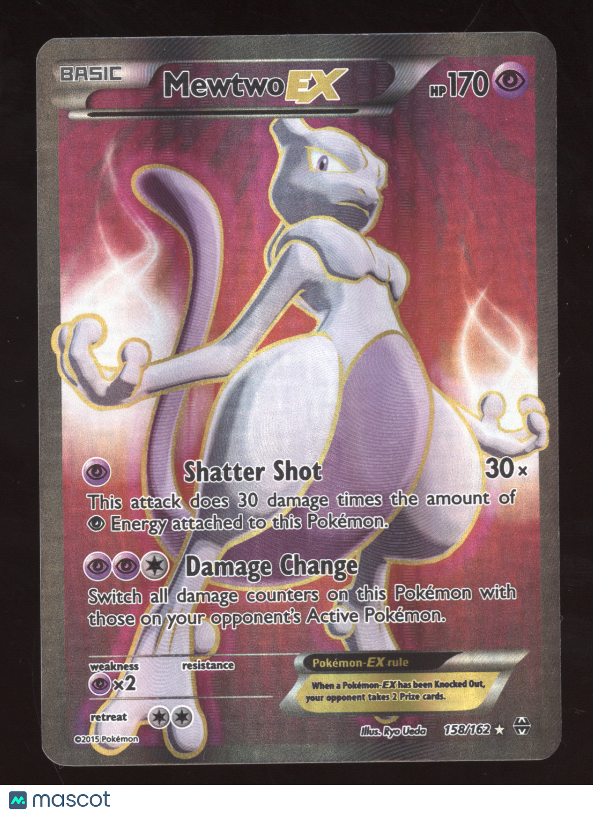 2015 XY BREAKthrough Mewtwo EX Rare Ultra #158/162