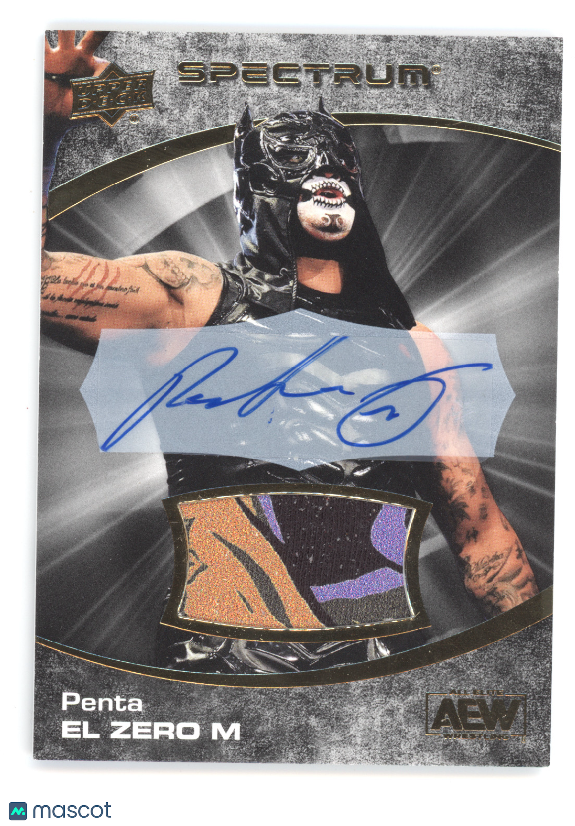 2021 Upper Deck AEW Spectrum Autograph Penta El Zero M #19 07/10 Patch
