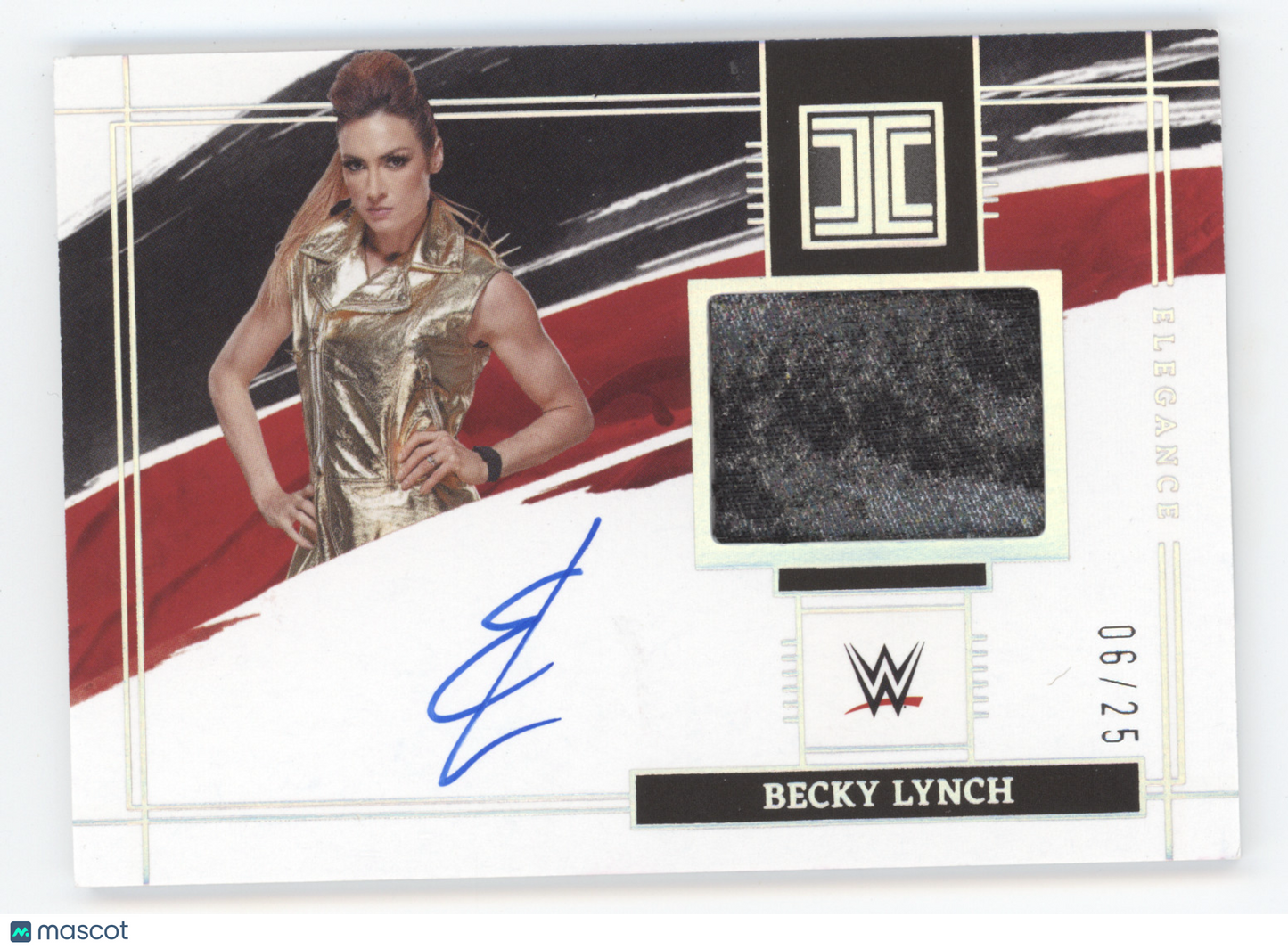 2022 Panini Impeccable WWE Elegance Autograph Becky Lynch #EM-BLY 06/25