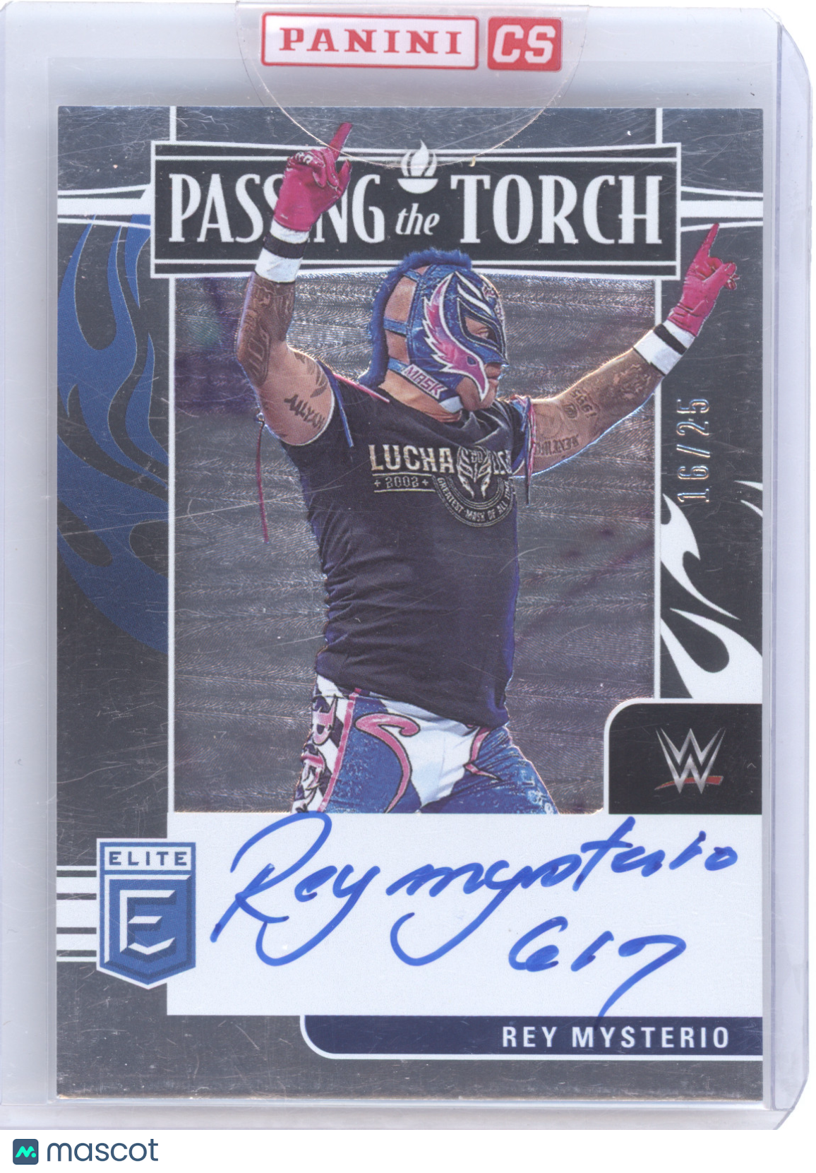 2023 Panini Donruss Elite Passing the Torch Dominik Mysterio/Rey Mysterio 16/25