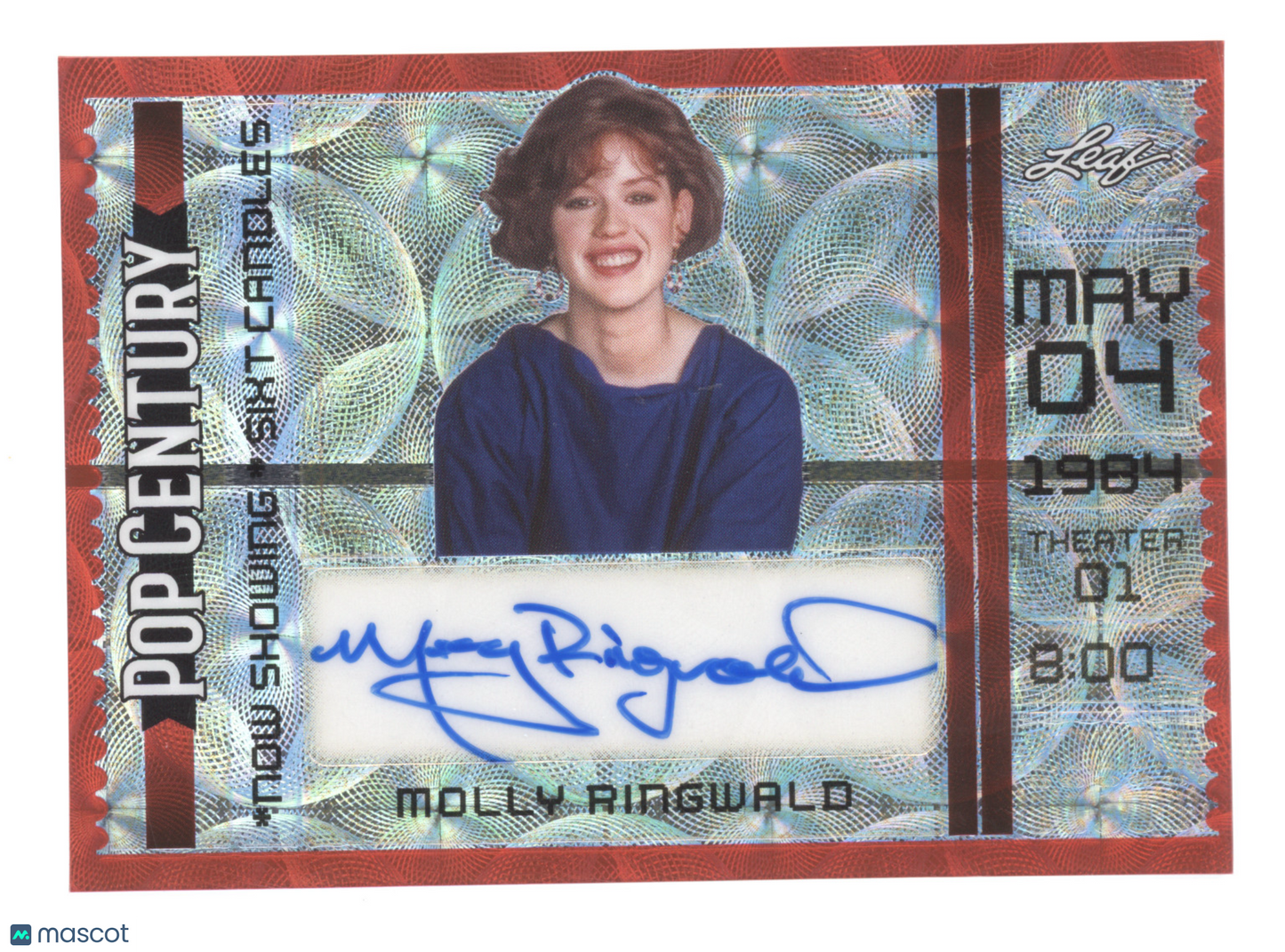 2024 Leaf Pop Century Now Showing Autograph Molly Ringwald 1/1 Gold Kaleidoscope