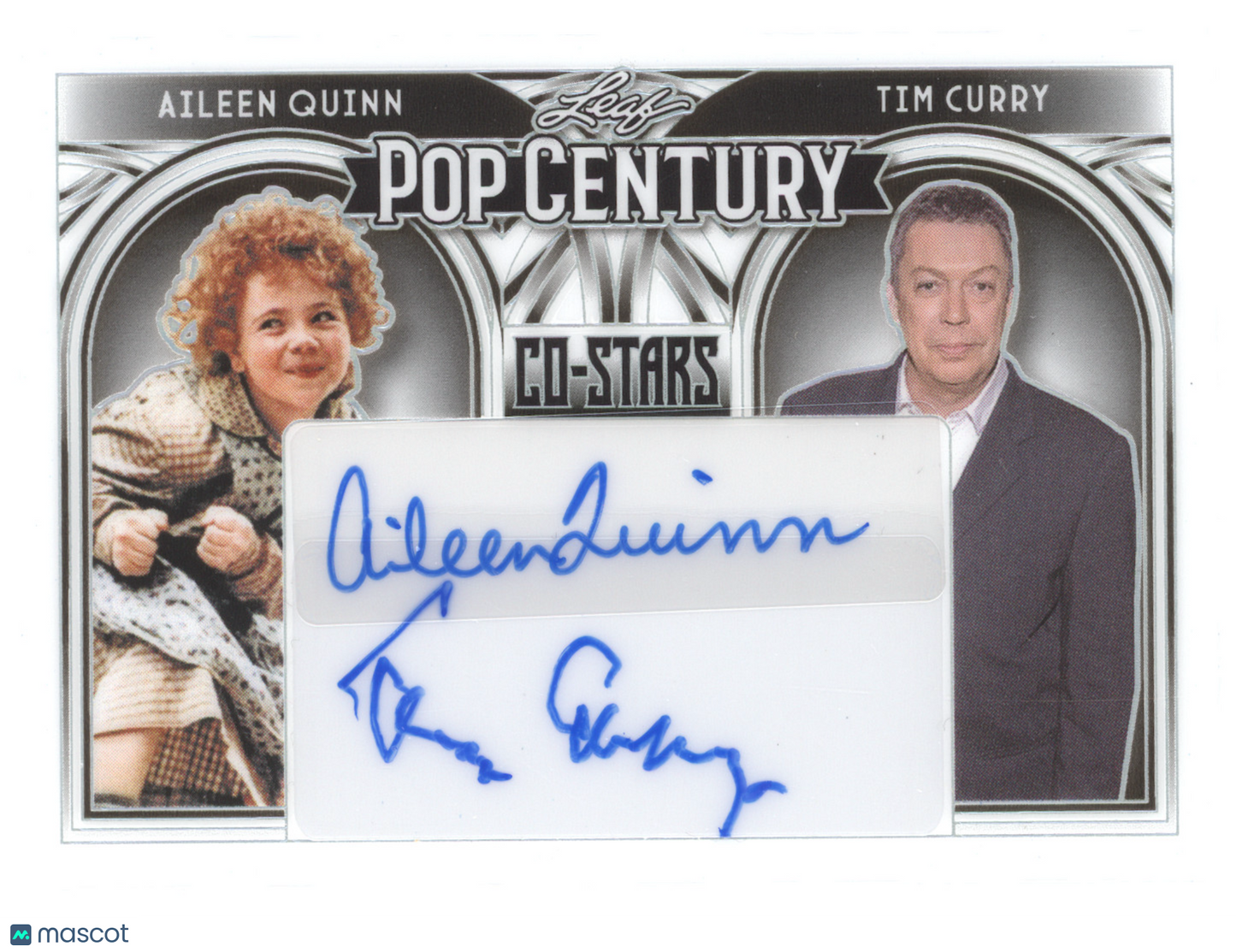 2024 Leaf Pop Century Co-Stars Autographs Aileen Quinn Tim Curry 2/2 CS2-1 White