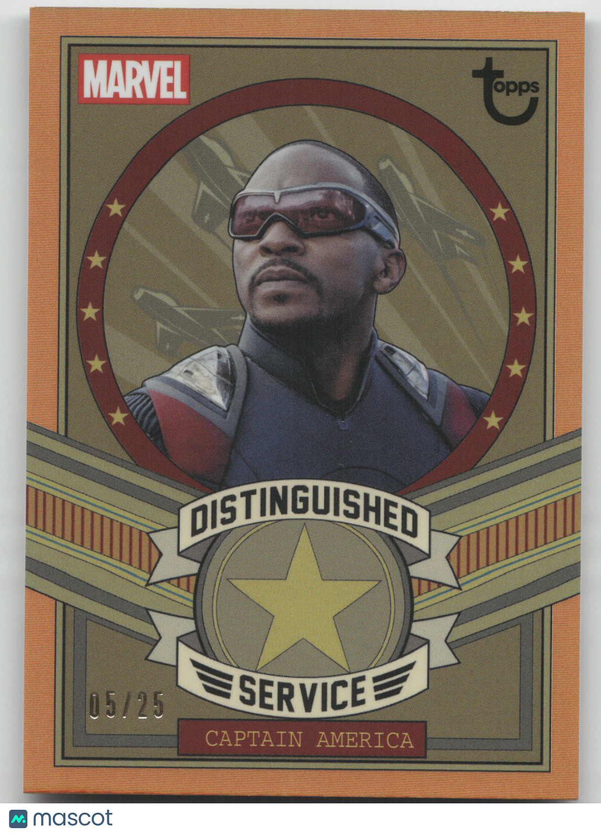 2026 Topps Marvel Captain America Distinguished Service 05/25 #DS-8 Orange
