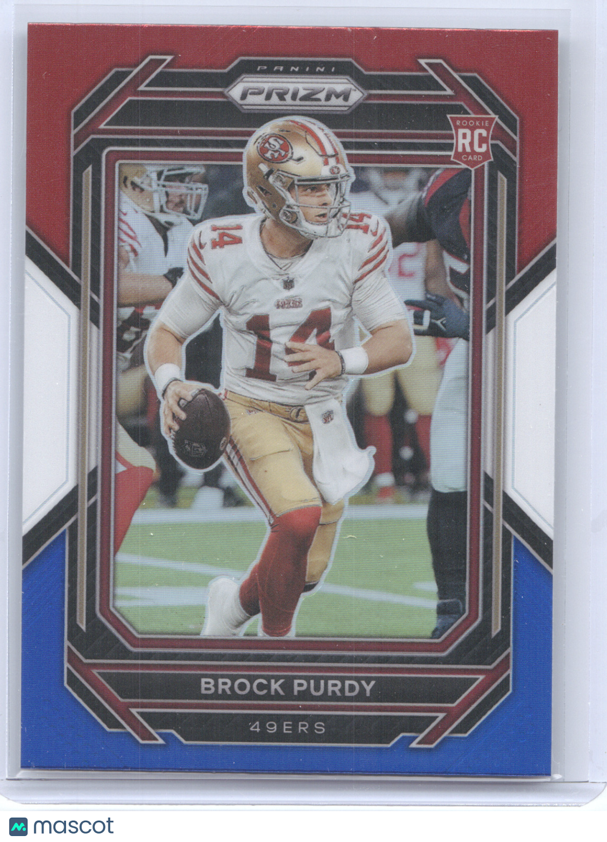 2022 Panini Prizm Brock Purdy #353 Red White Blue RC
