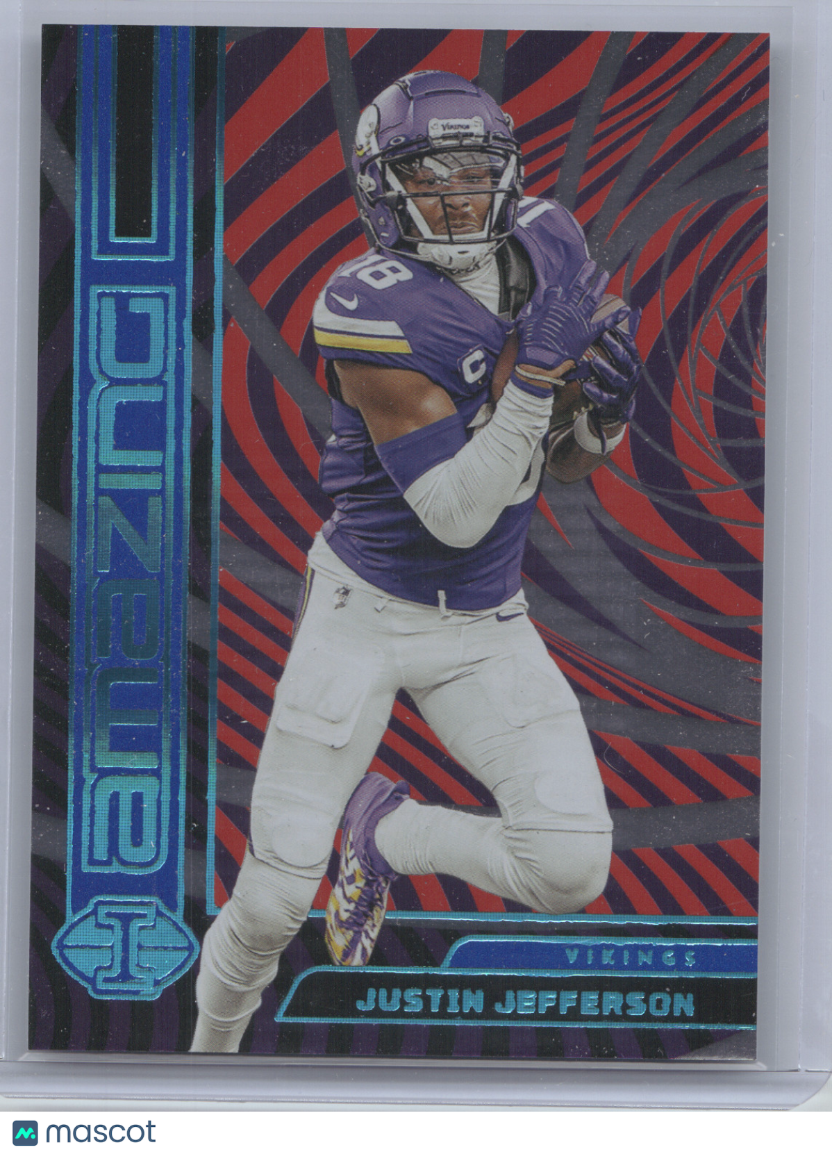 2023 Panini Illusions Amazing Justin Jefferson #11 Red Blue 11/15