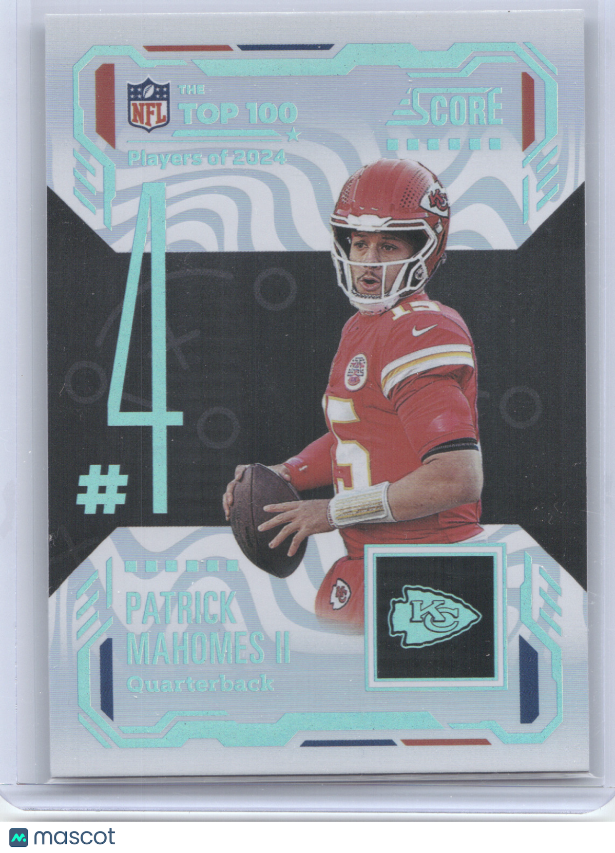 2025 Panini Score NFL Top 100 Patrick Mahomes II #4