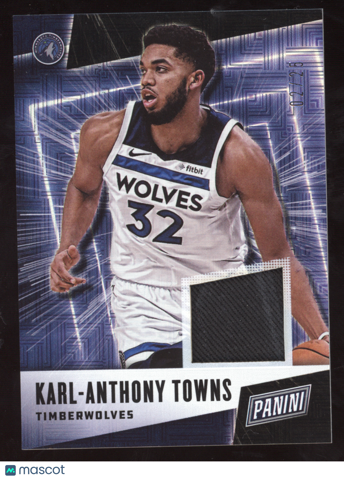 2019 Panini Father's Day Karl-Anthony Towns #27 02/25 Jersey Patch Memorabilia