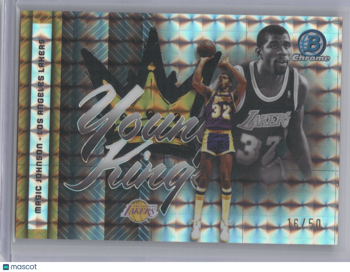 2025 Bowman Chrome Young Kings Magic Johnson #YK-18 Gold Geometric 16/50
