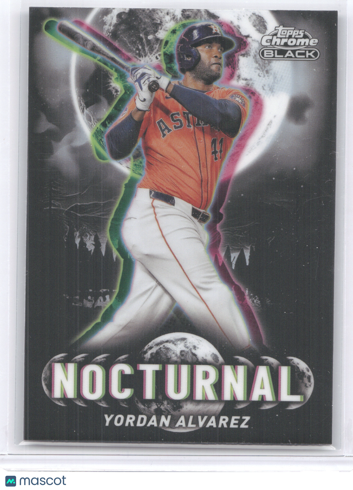 2025 Topps Chrome Black Nocturnal Yordan Alvarez #NOC-21