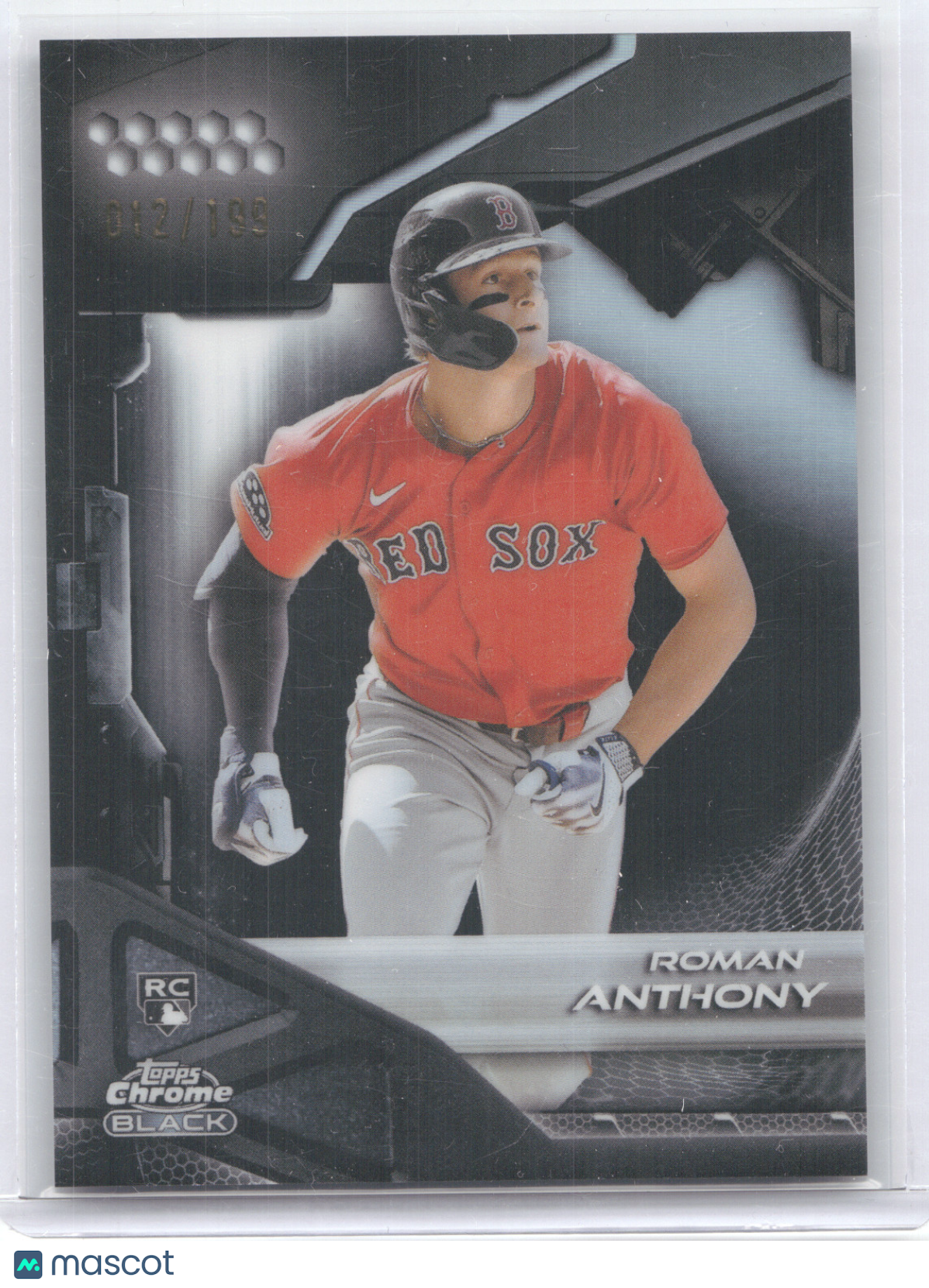 2026 Topps Chrome Black Roman Anthony #56 Refractor 012/199 RC