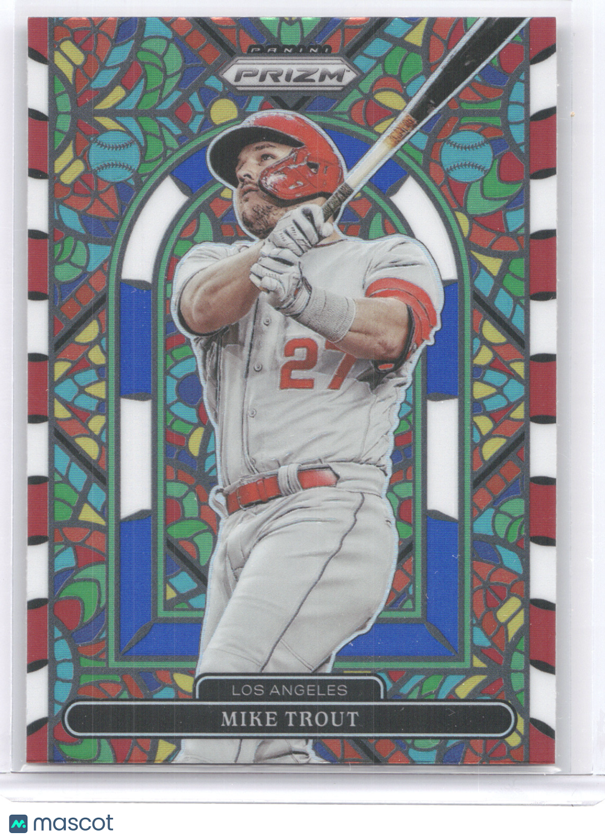 2022 Panini Prizm Baseball Stained Glass Mike Trout #SG-5