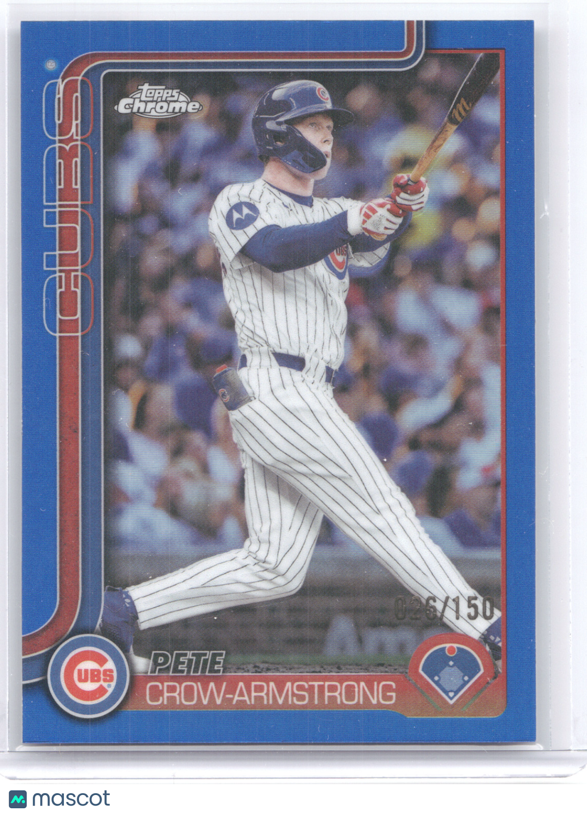 2025 Topps Chrome Pete Crow-Armstrong #USC76 Blue 026/150