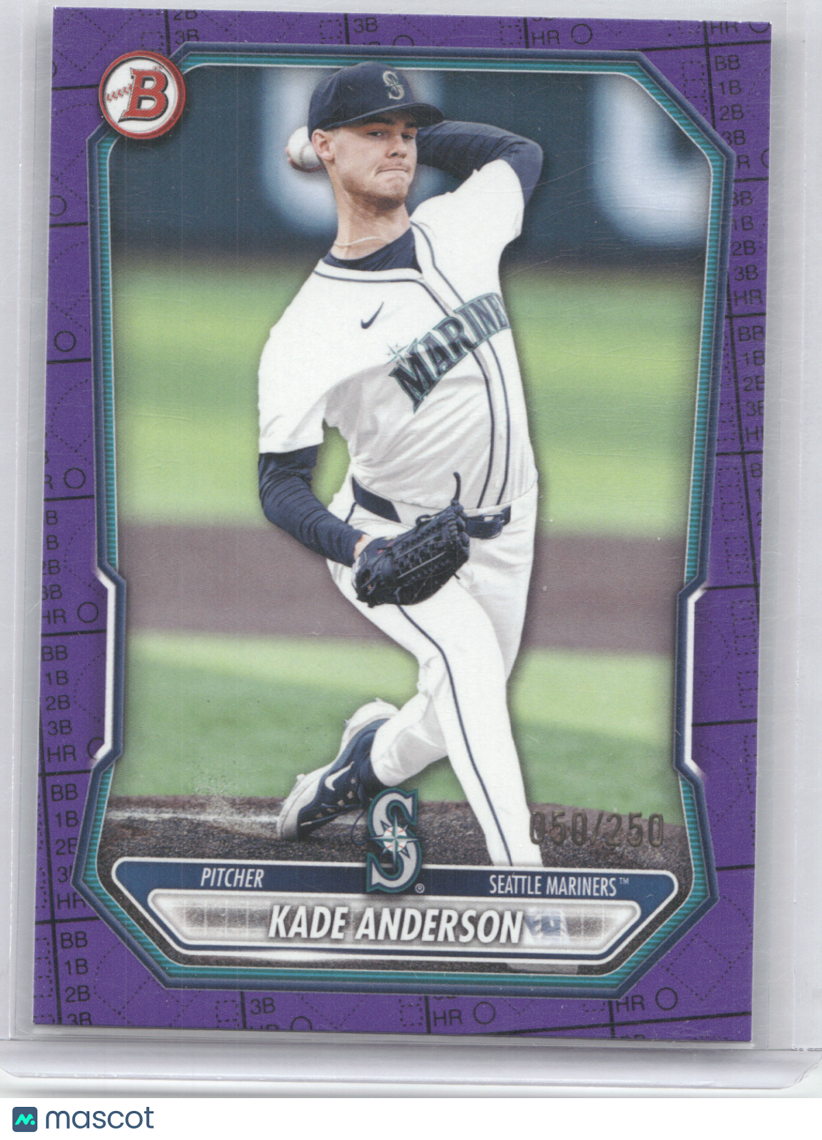 2026 Bowman Kade Anderson #BP-19 Purple 050/250