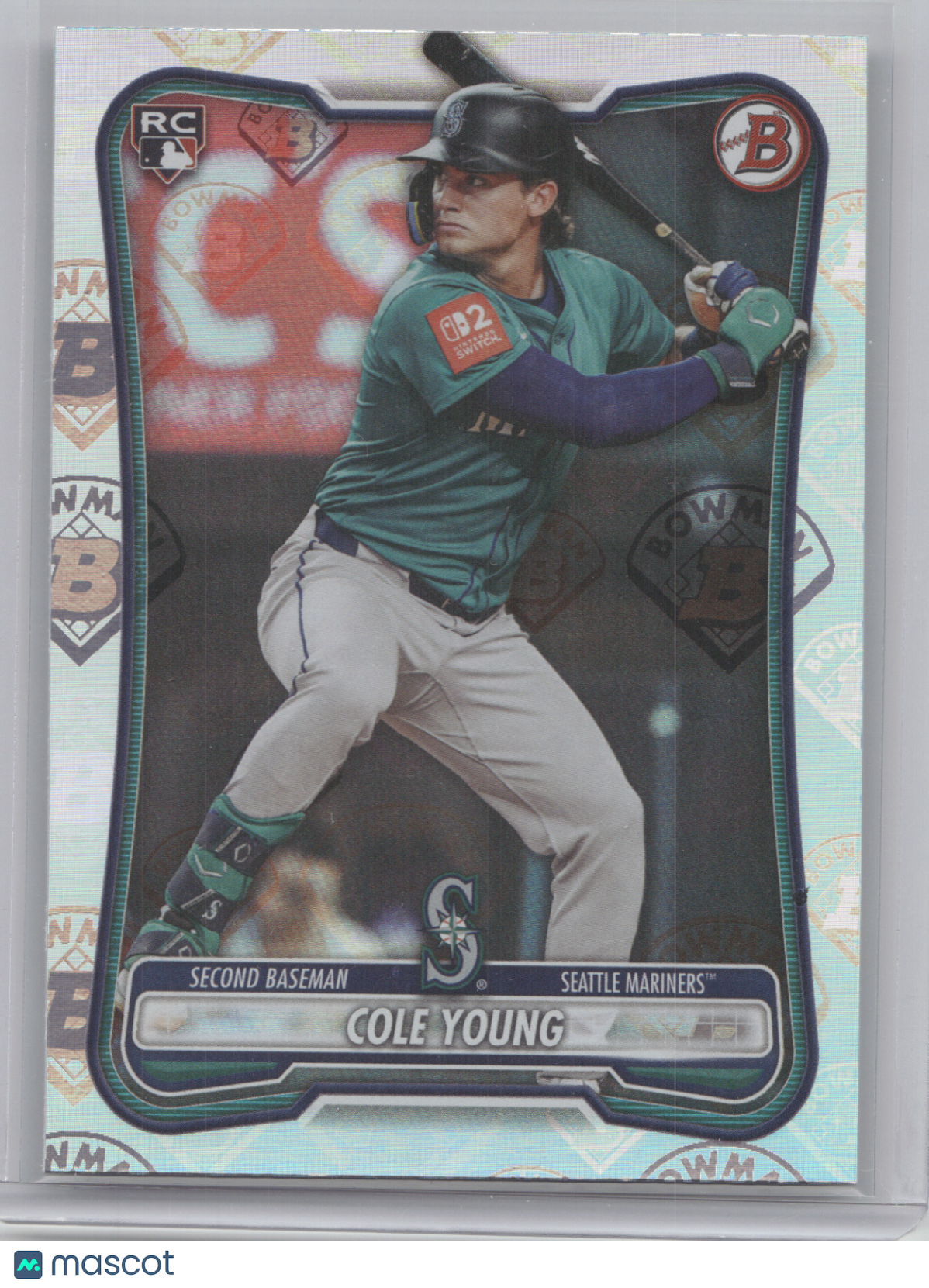 2026 Bowman Cole Young #78 Logo Pattern RC