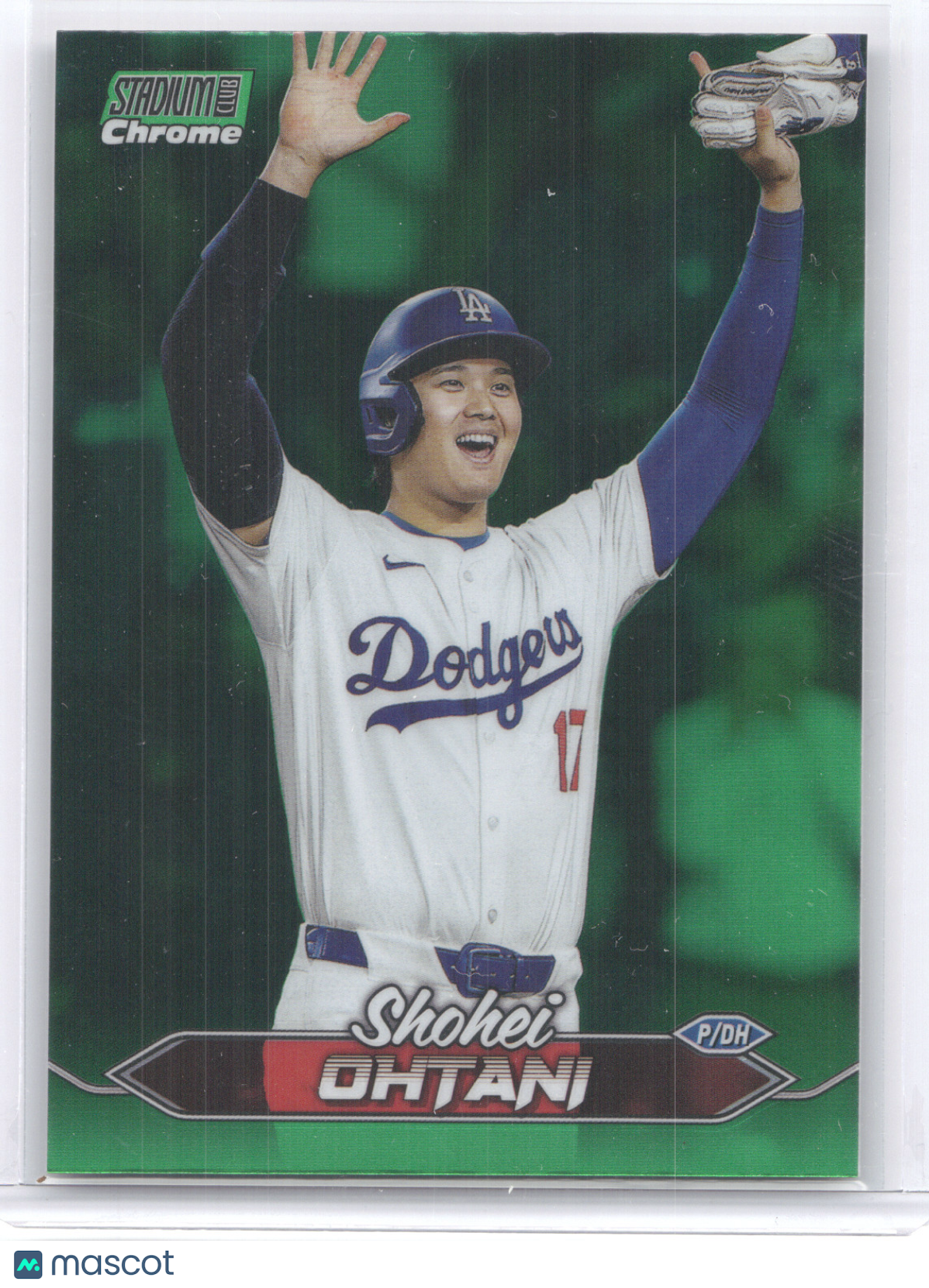 2024 Topps Stadium Club Chrome Shohei Ohtani #200 Green Refractor