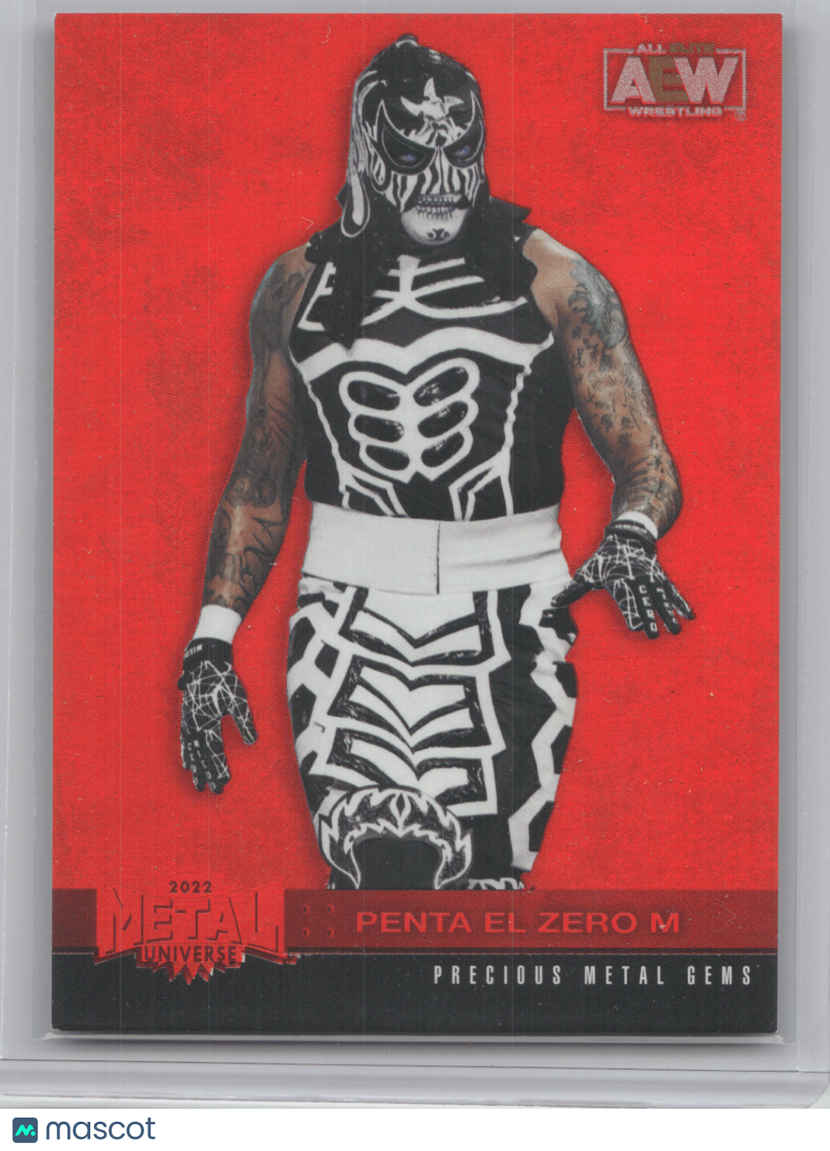 2022 Metal Universe AEW Precious Metal Gems Penta El Zero M #29 Red 047/100