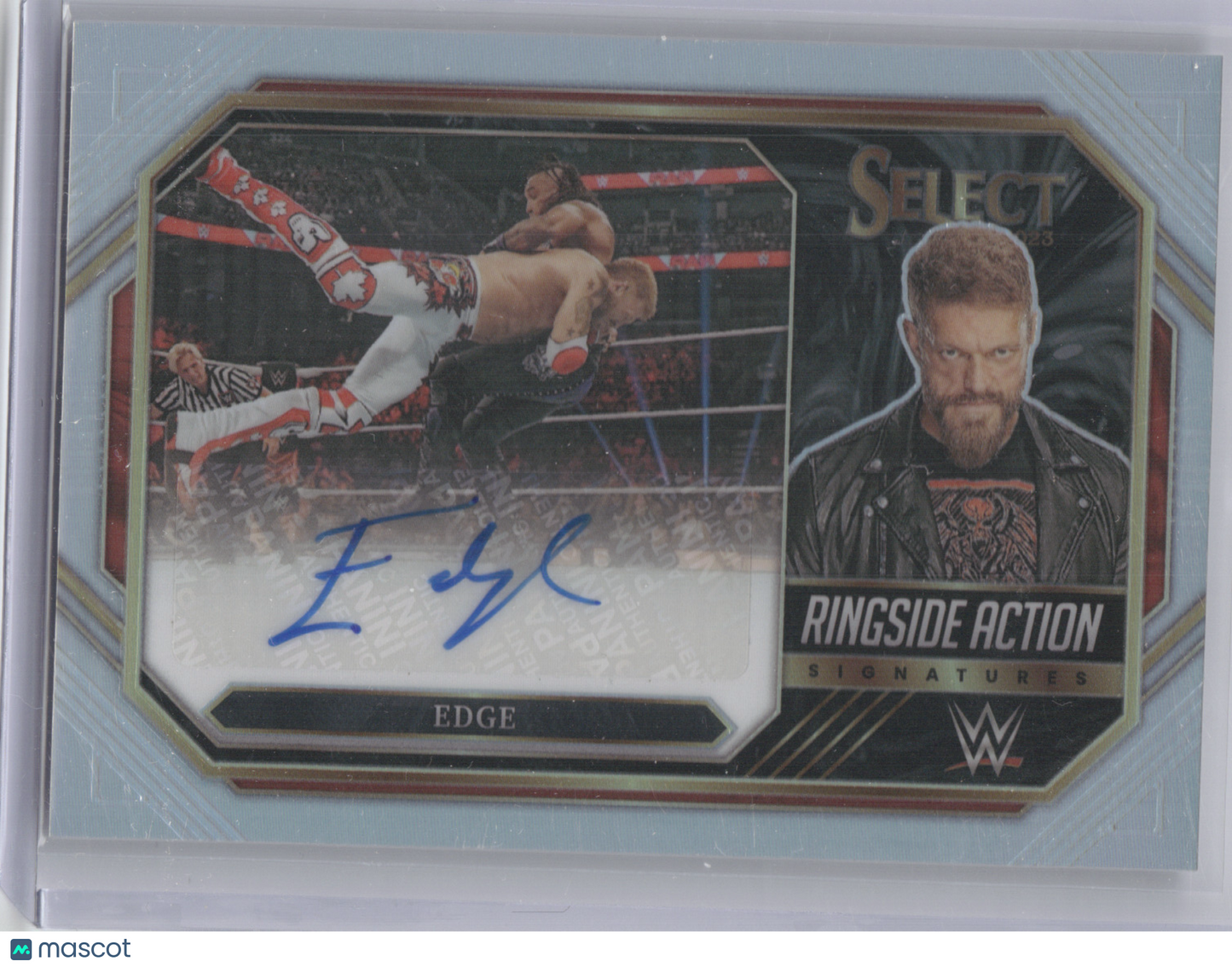 2023 Panini Select WWE Ringside Action Edge #RA-EGE Autograph Silver