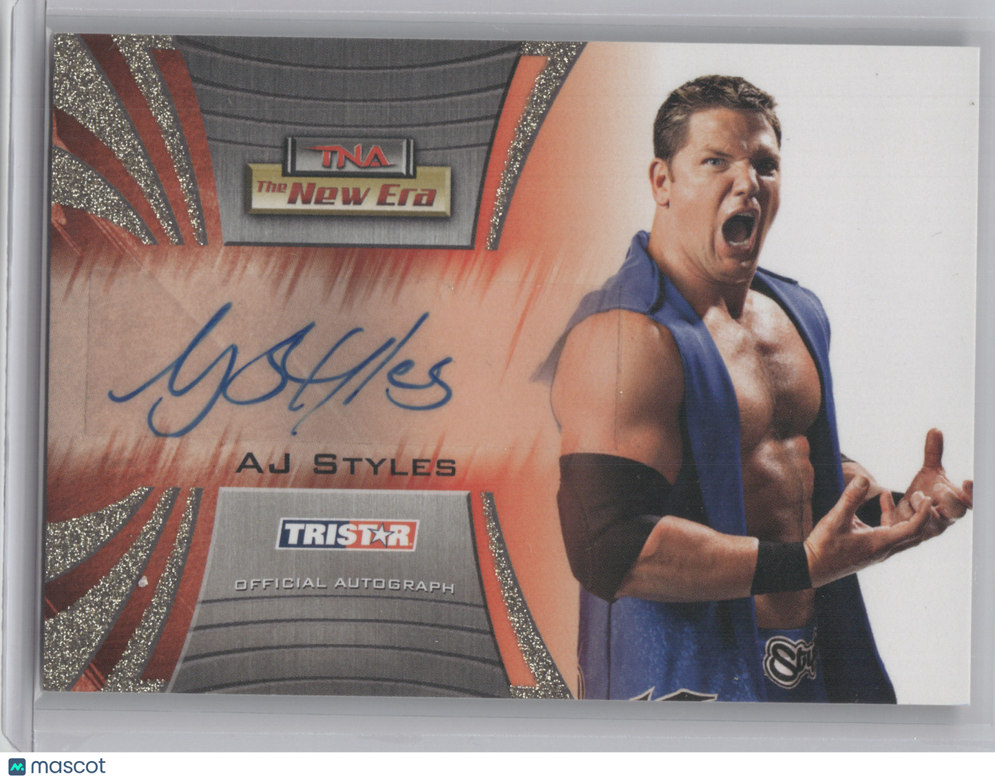 2010 TRISTAR TNA The New Era AJ Styles #A14 Official Autograph 06/50