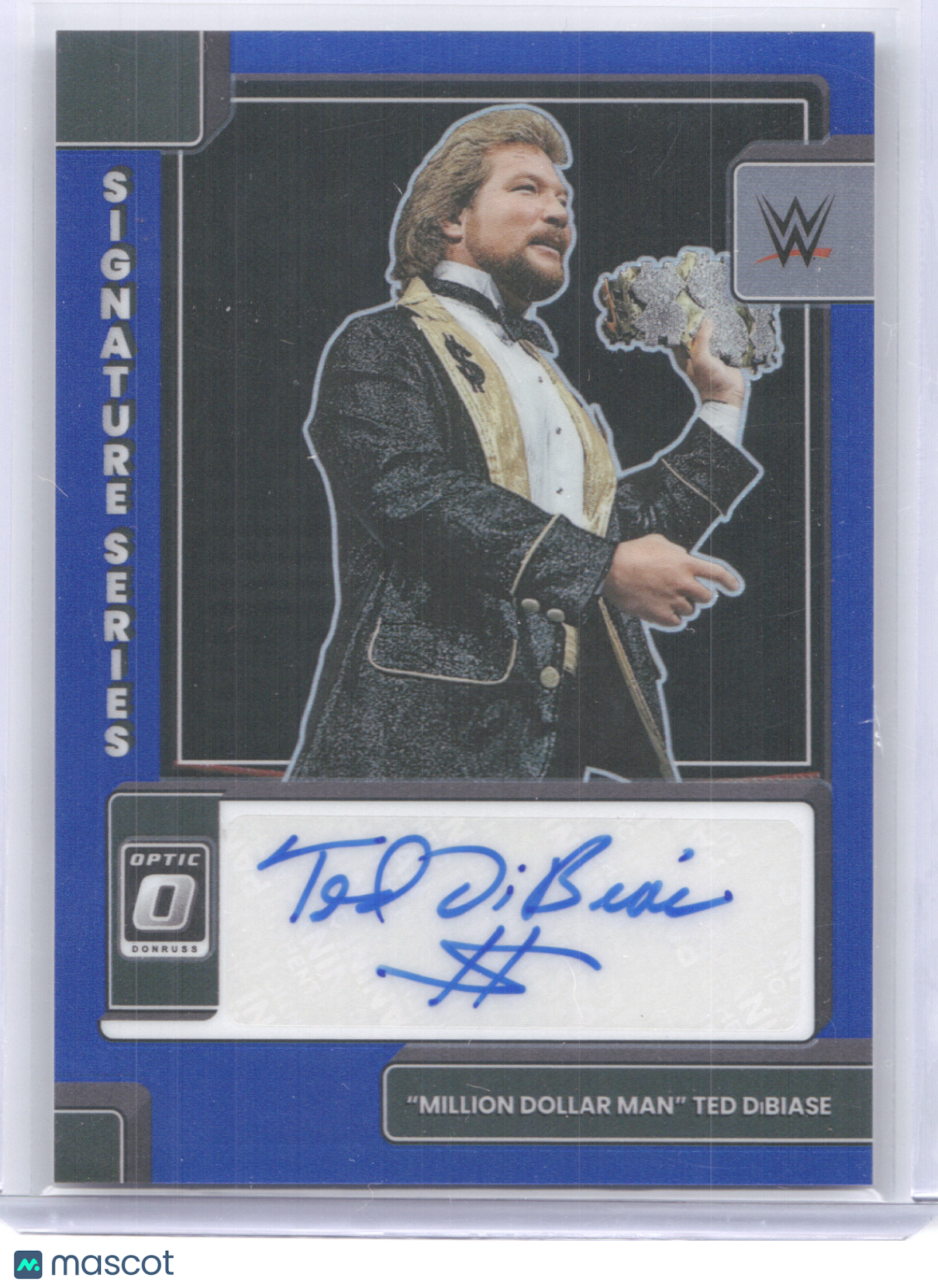 2023 Panini Chronicles Donruss Optic Ringside Signatures Ted DiBiase Blue 24/49