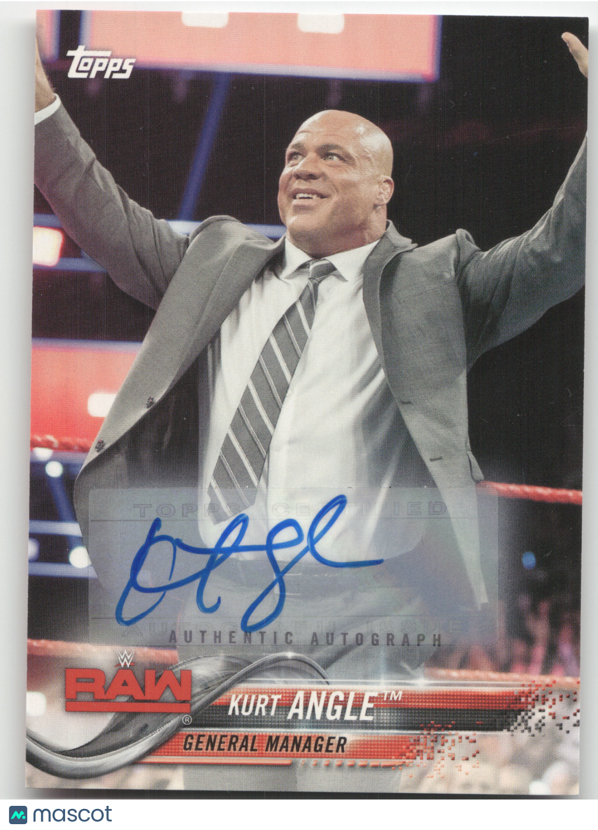 2018 Topps WWE Raw Kurt Angle 55/99 #49