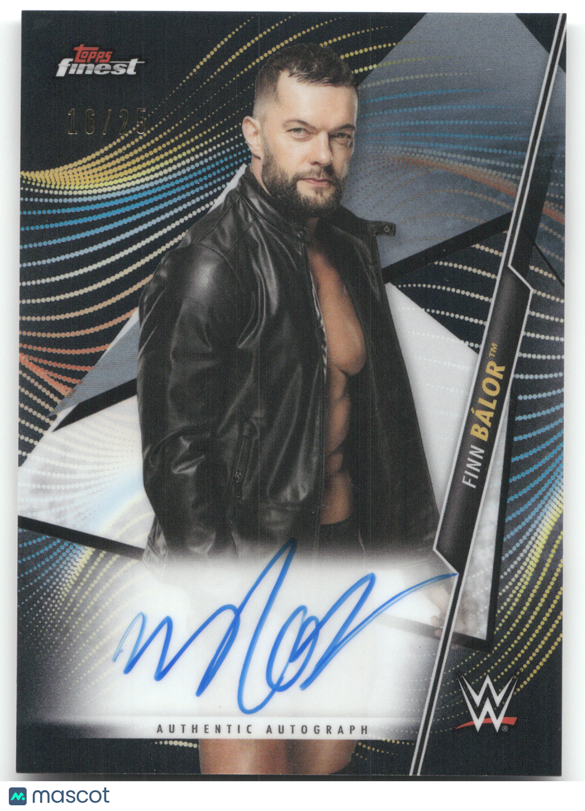 2020 Topps WWE Finest Autographs Finn Bálor #A-FB Black 16/25