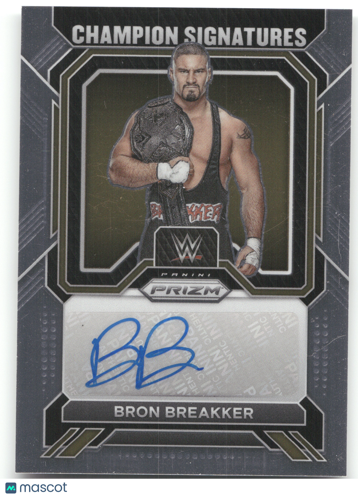 2023 Panini Prizm WWE Champion Signatures Bron Breakker #CS-BBK