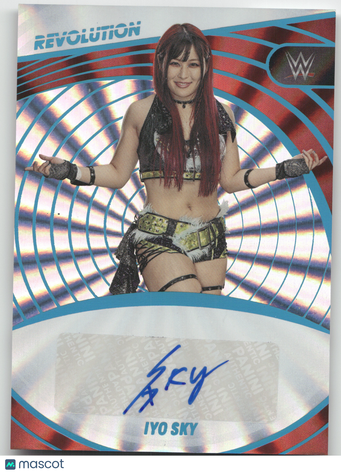 2023 Panini Revolution WWE Autographs Iyo Sky #AG-SKY Sunburst 10/99