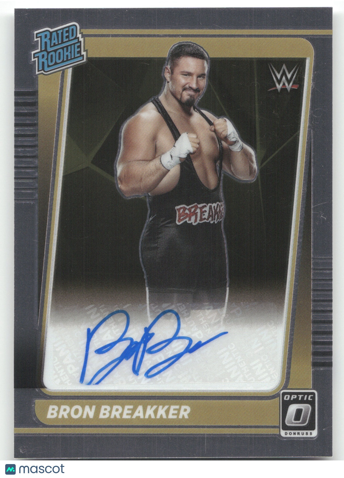 2022 Panini Chronicles Donruss Optic Rated Rookie Autograph Bron Breakker #BBK