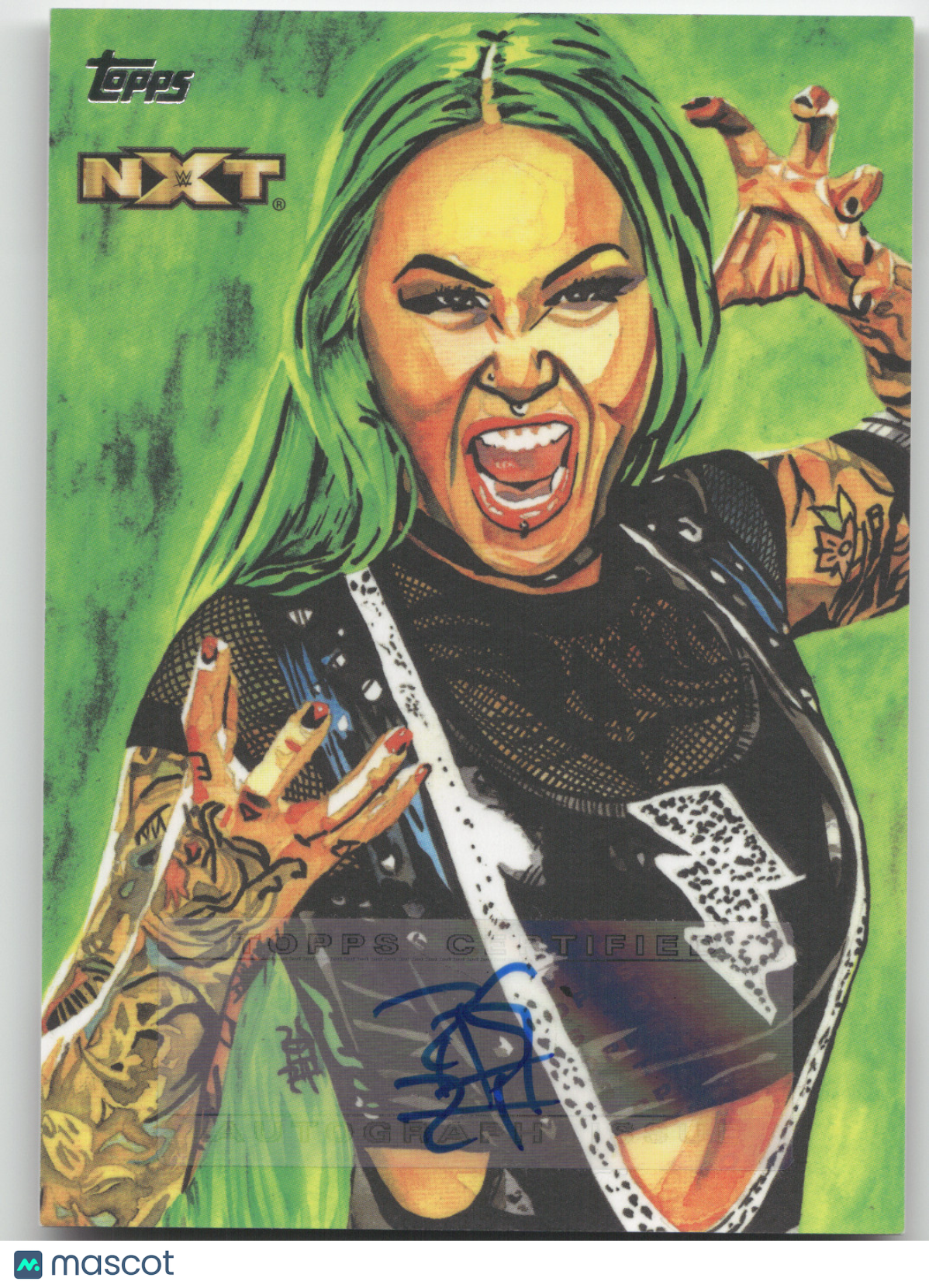 2021 Topps NXT Illustrations Autograph Shotzi Blackheart #RS-8 02/10