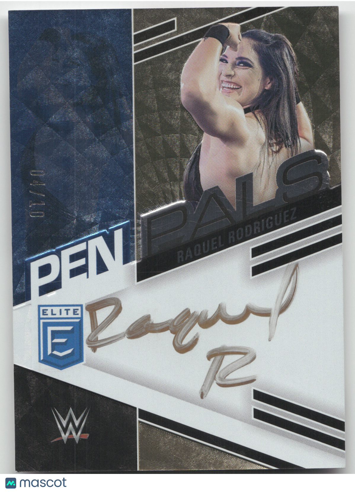 2023 Panini Donruss Elite WWE Pen Pals Raquel Rodriguez #PL-RQR Gold 04/10