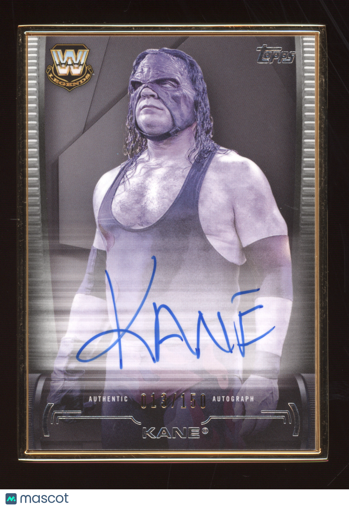 2021 Topps WWE Undisputed Kane #FR-K 013/150 Authentic Superstar Autograph Card