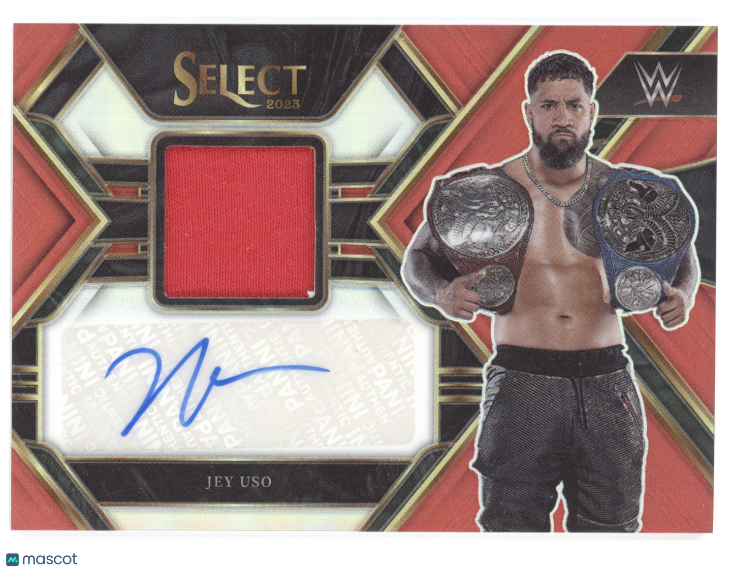 2023 Panini Select Prizm WWE Jey Uso #JUS 15/49 Authentic Autograph Memorabilia