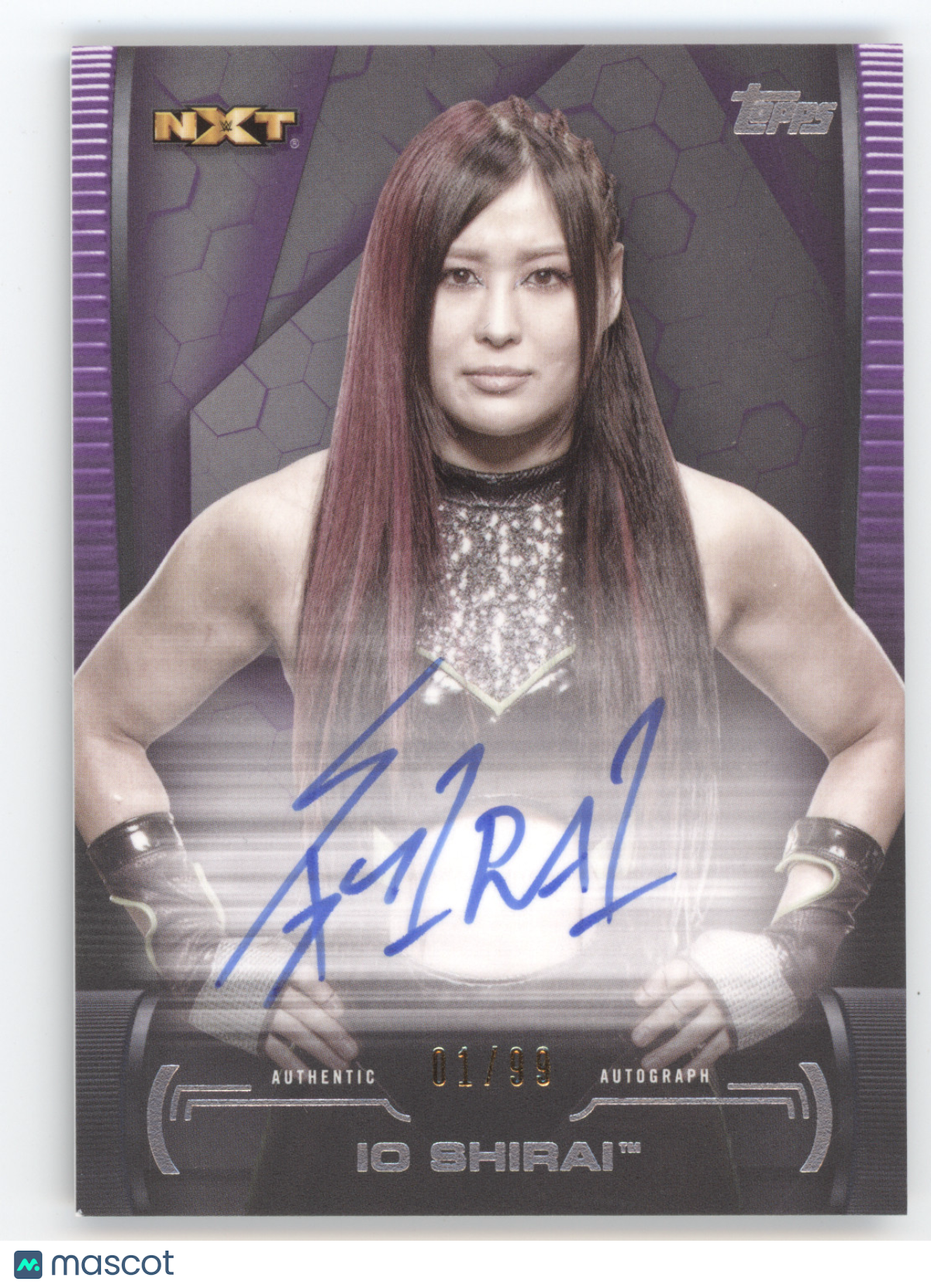 2021 Topps WWE Undisputed Superstar Autograph Io Shirai #A-IS Purple 01/99