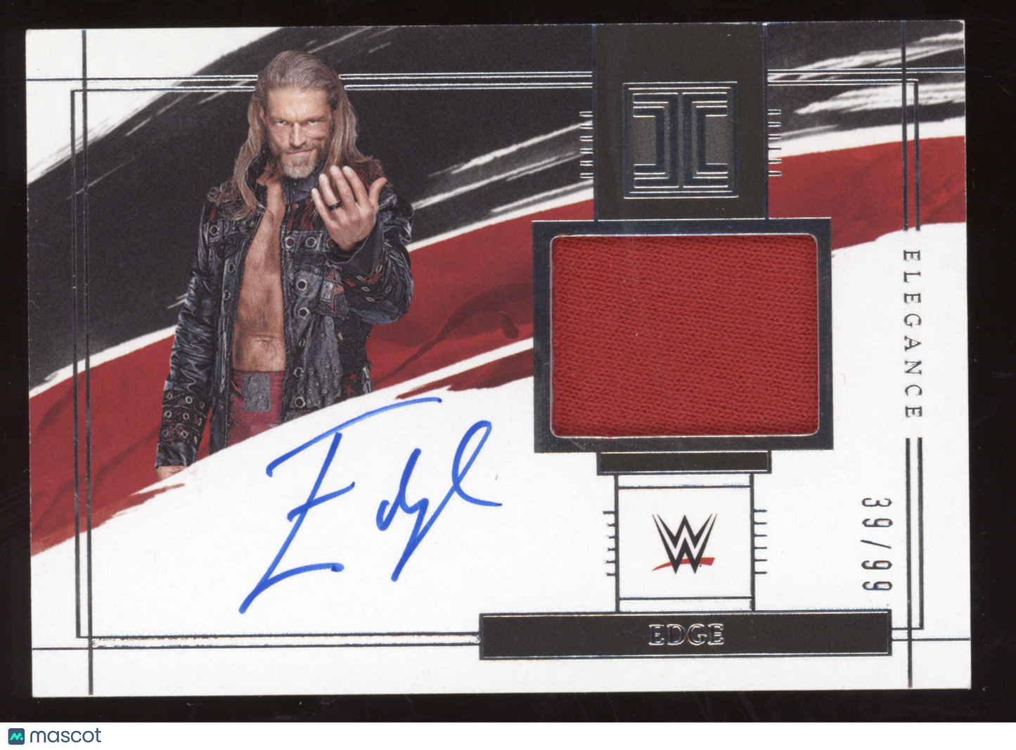 2022 Panini Impeccable WWE Elegance Edge #EM-EGD Superstar-worn/used 39/99