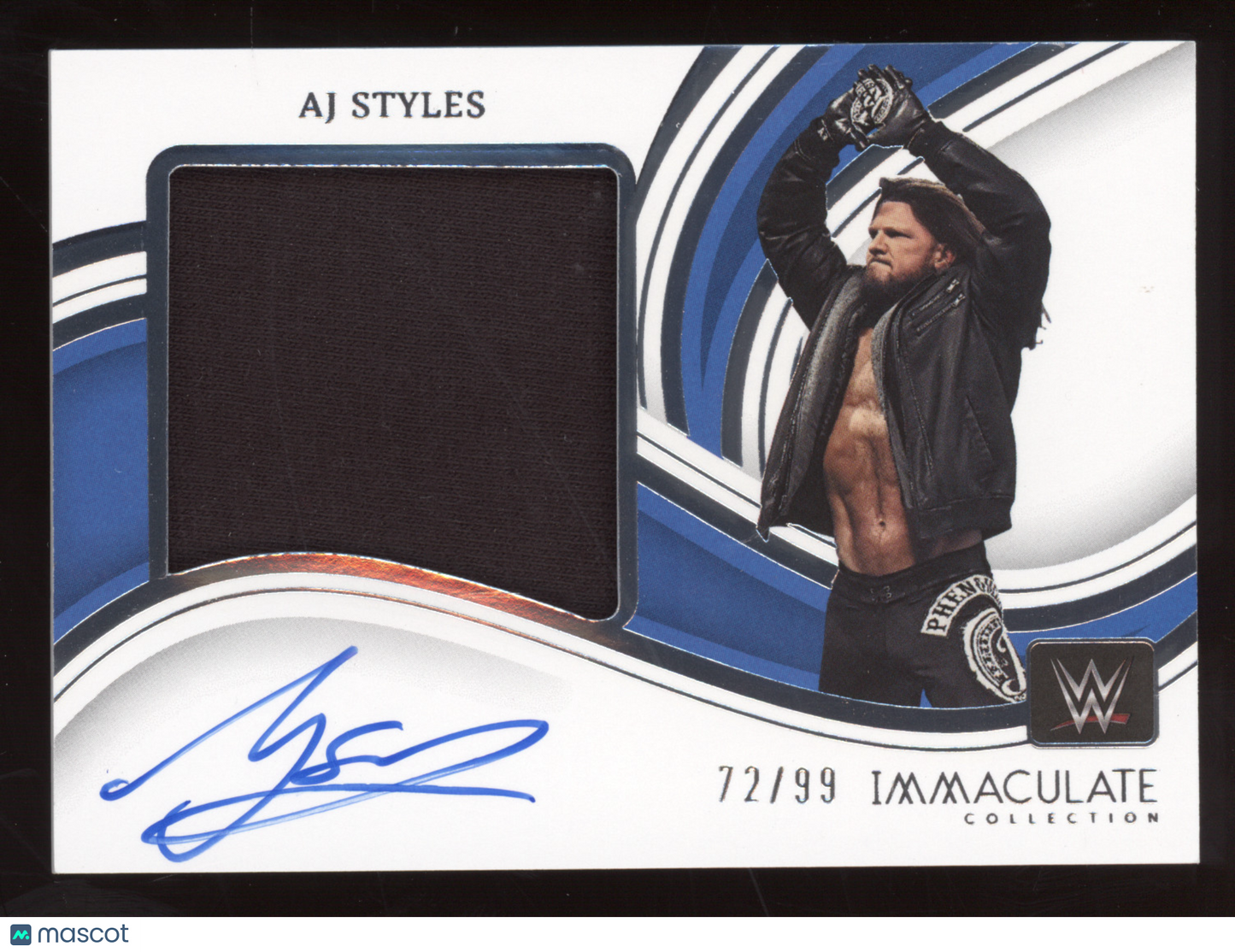 2023 Panini Immaculate WWE AJ Styles #AJS Premium Memorabilia Autographs 72/99